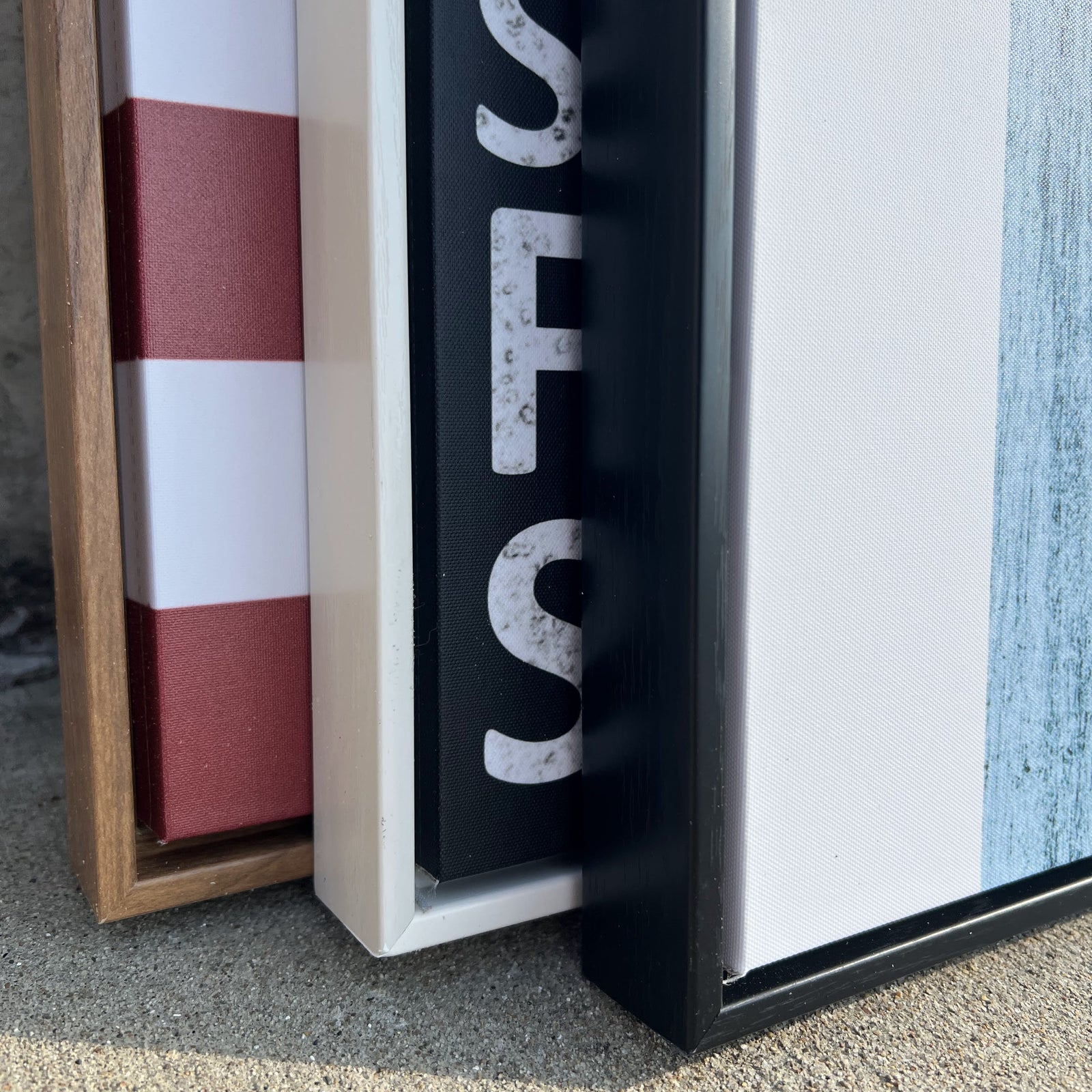 Black and White Tennessee American Flag Canvas Wall Art Print