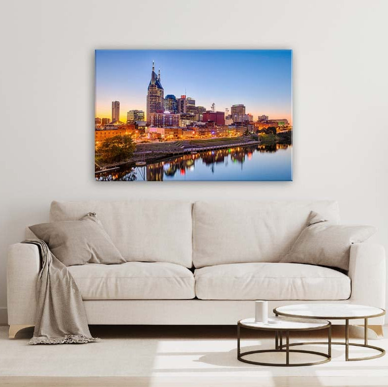 Nashville Skyline Canvas Wall Art Print
