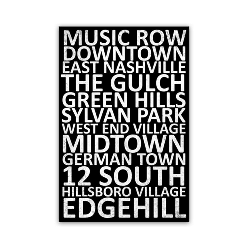 Nashville Neighborhood Canvas Wall Art Print