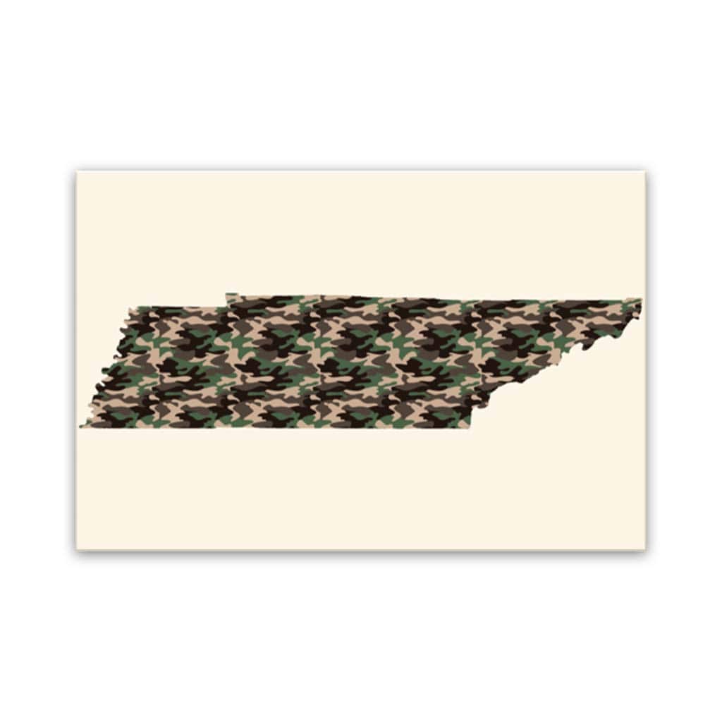 Tennessee Digital Camo Silhouette Canvas Wall Art Print