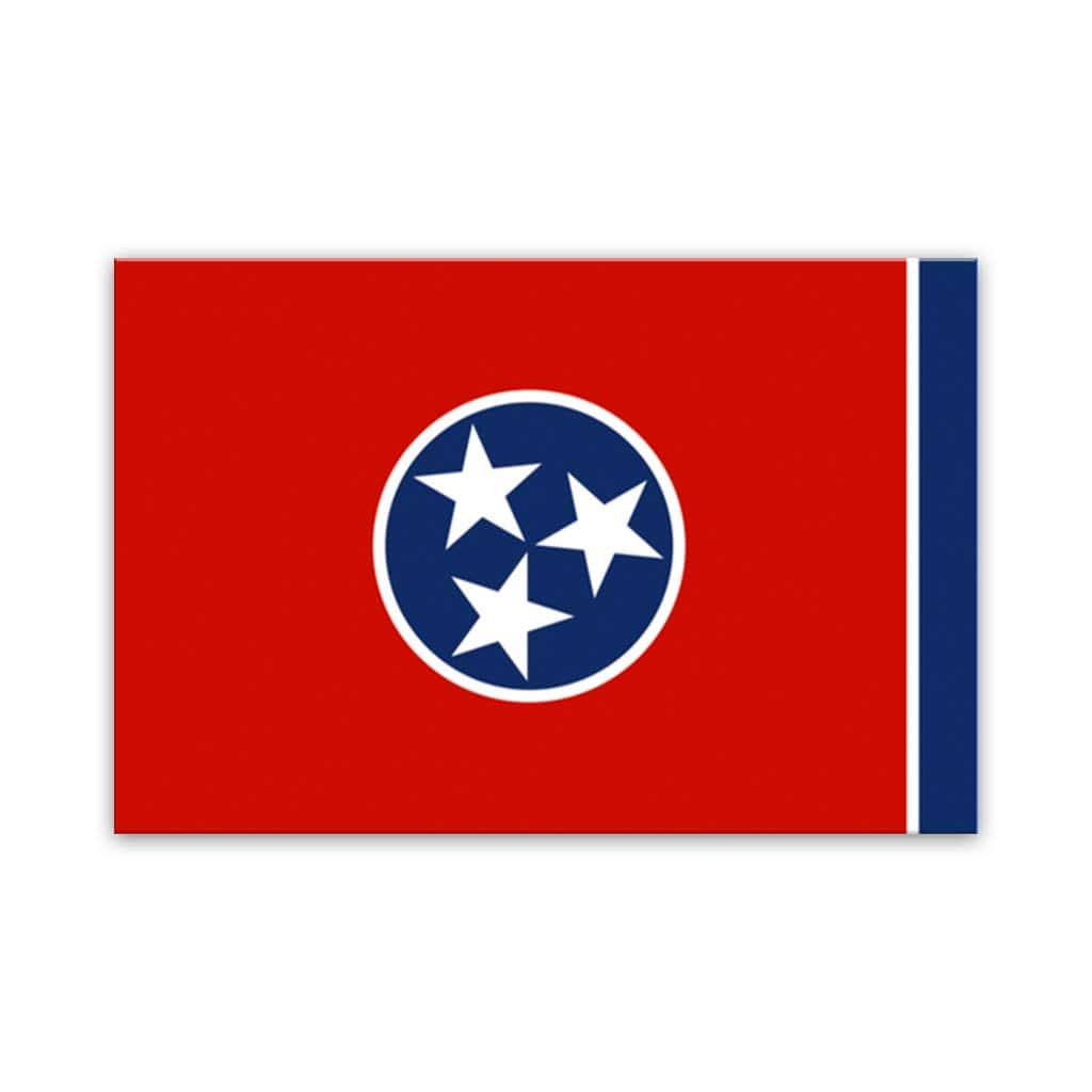 Tennessee Flag Canvas Wall Art Print