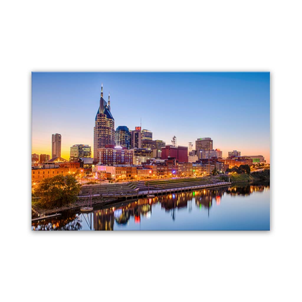 Nashville Skyline Canvas Wall Art Print