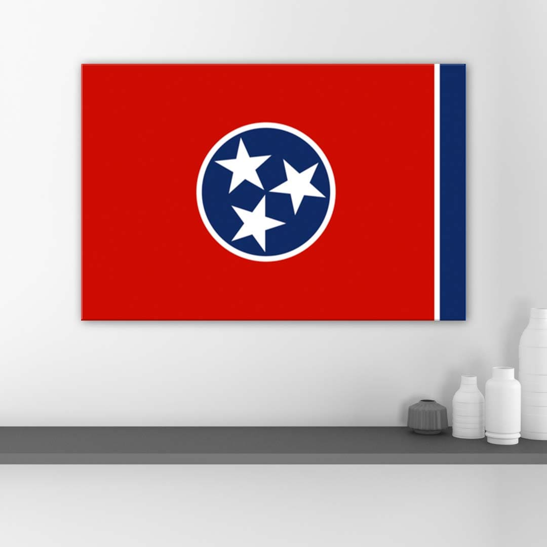 Tennessee Flag Canvas Wall Art Print