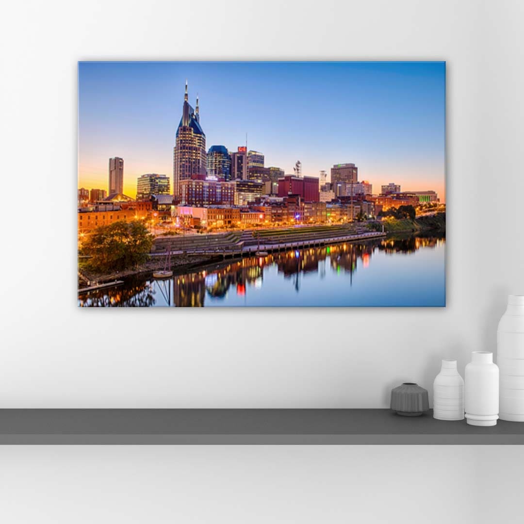 Nashville Skyline Canvas Wall Art Print