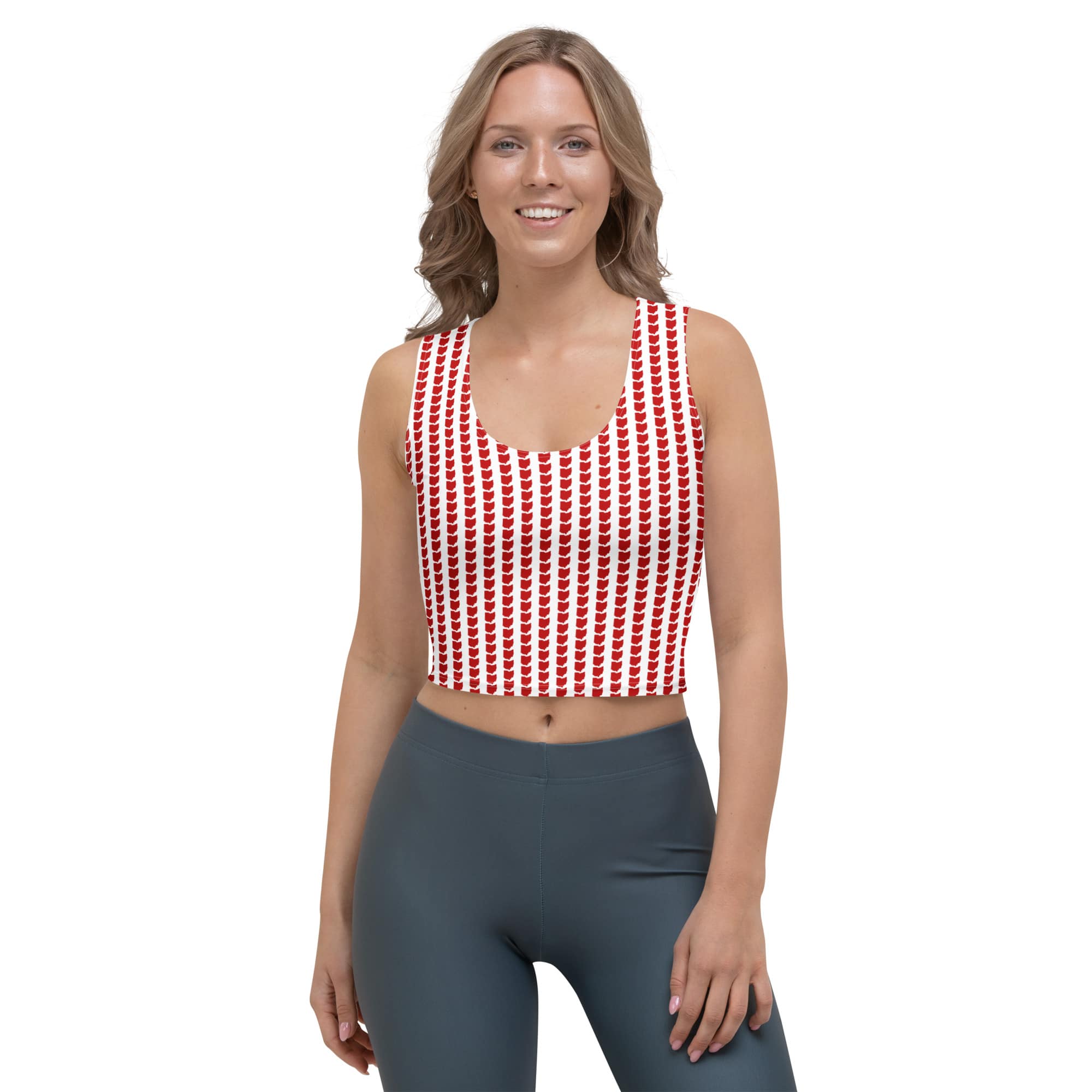 Red Ohio Cropped Tank Top