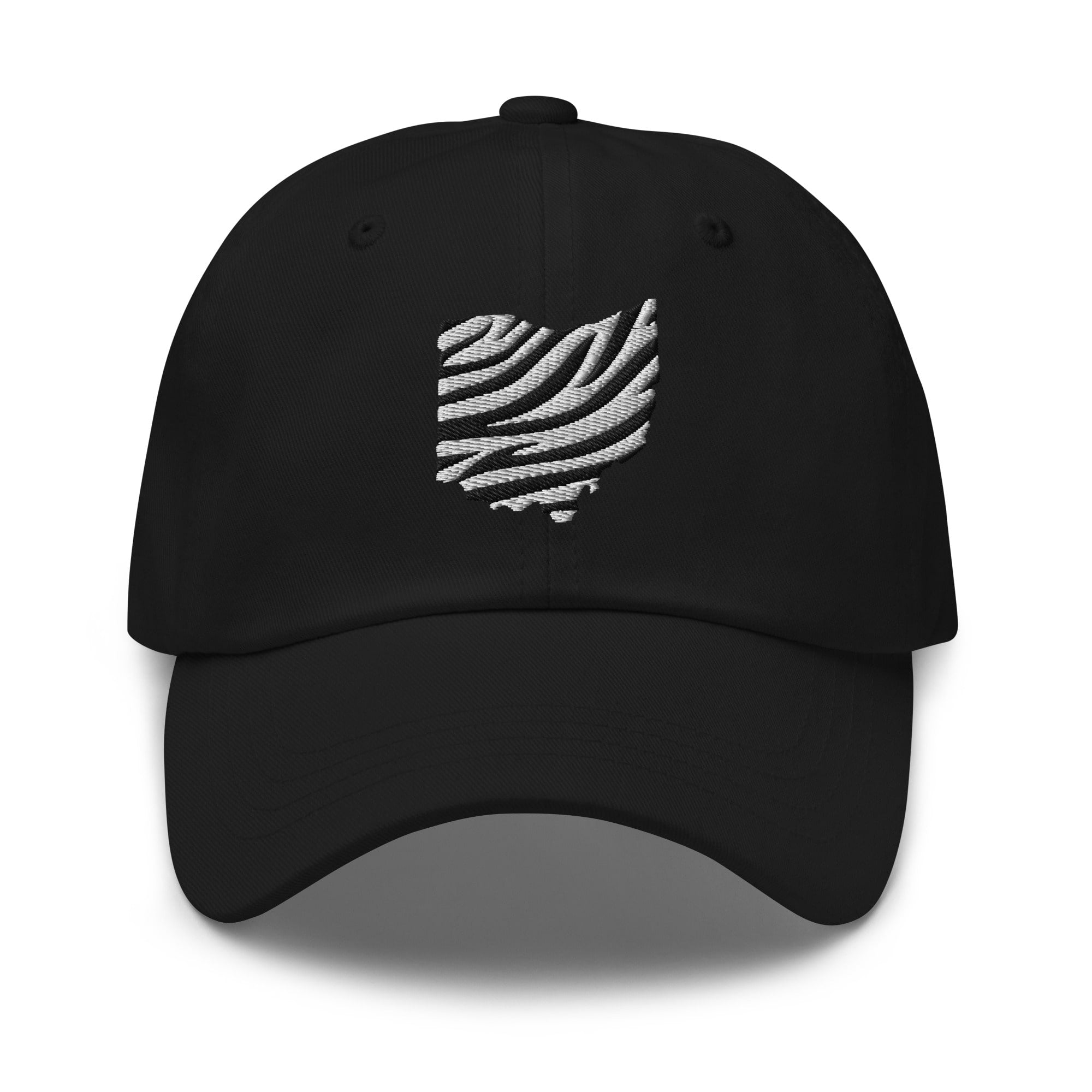 White Out Bengal Stripe Ohio Dad Hat
