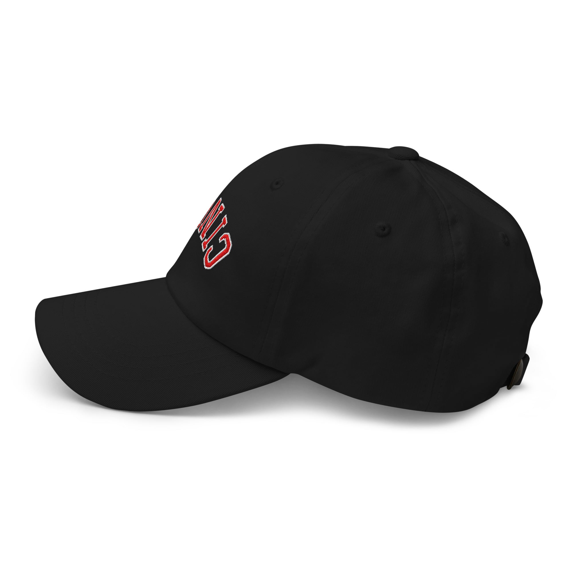 Upside Down Red & White Cincy Dad Hat