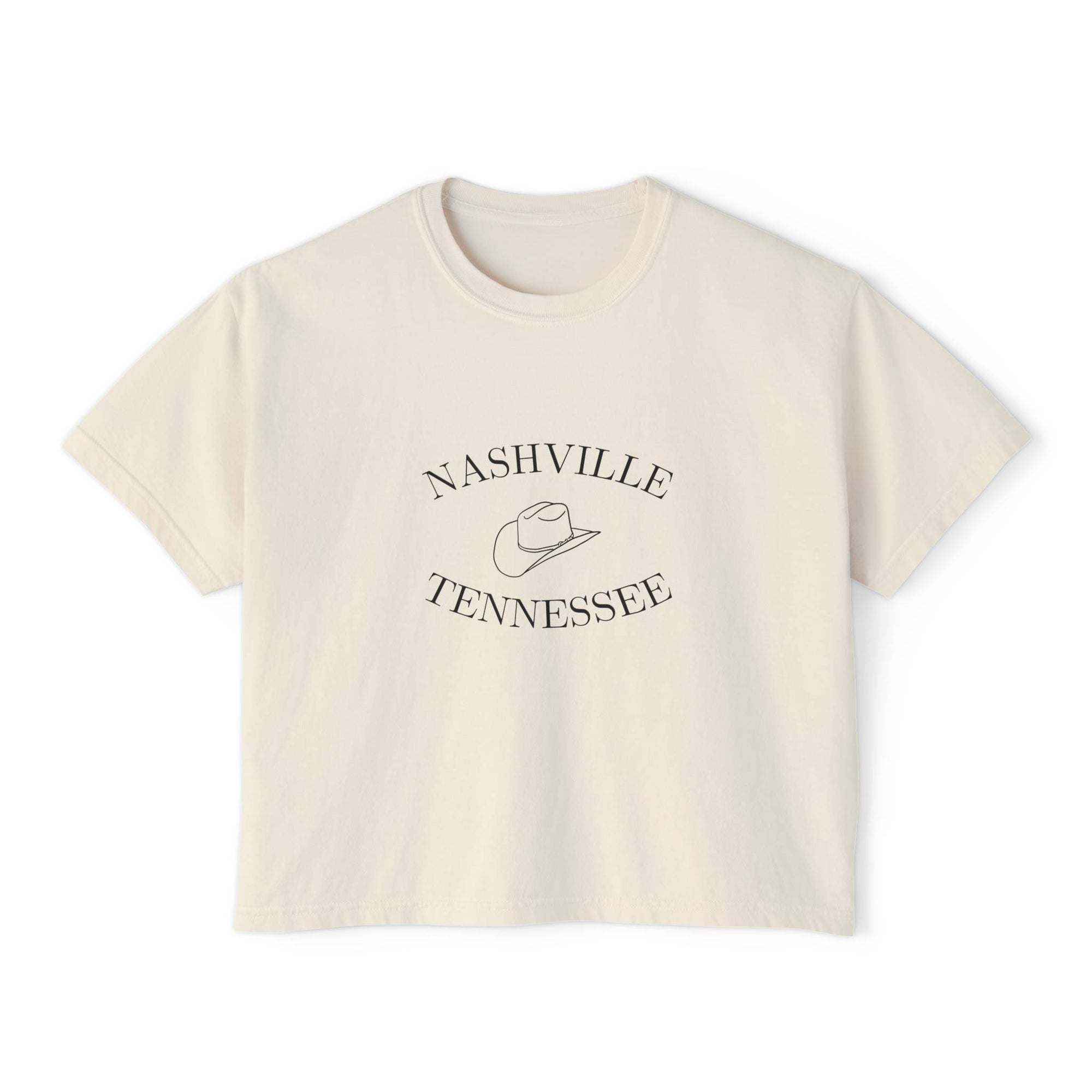 Nashville Cowboy Hat Cropped T Shirt