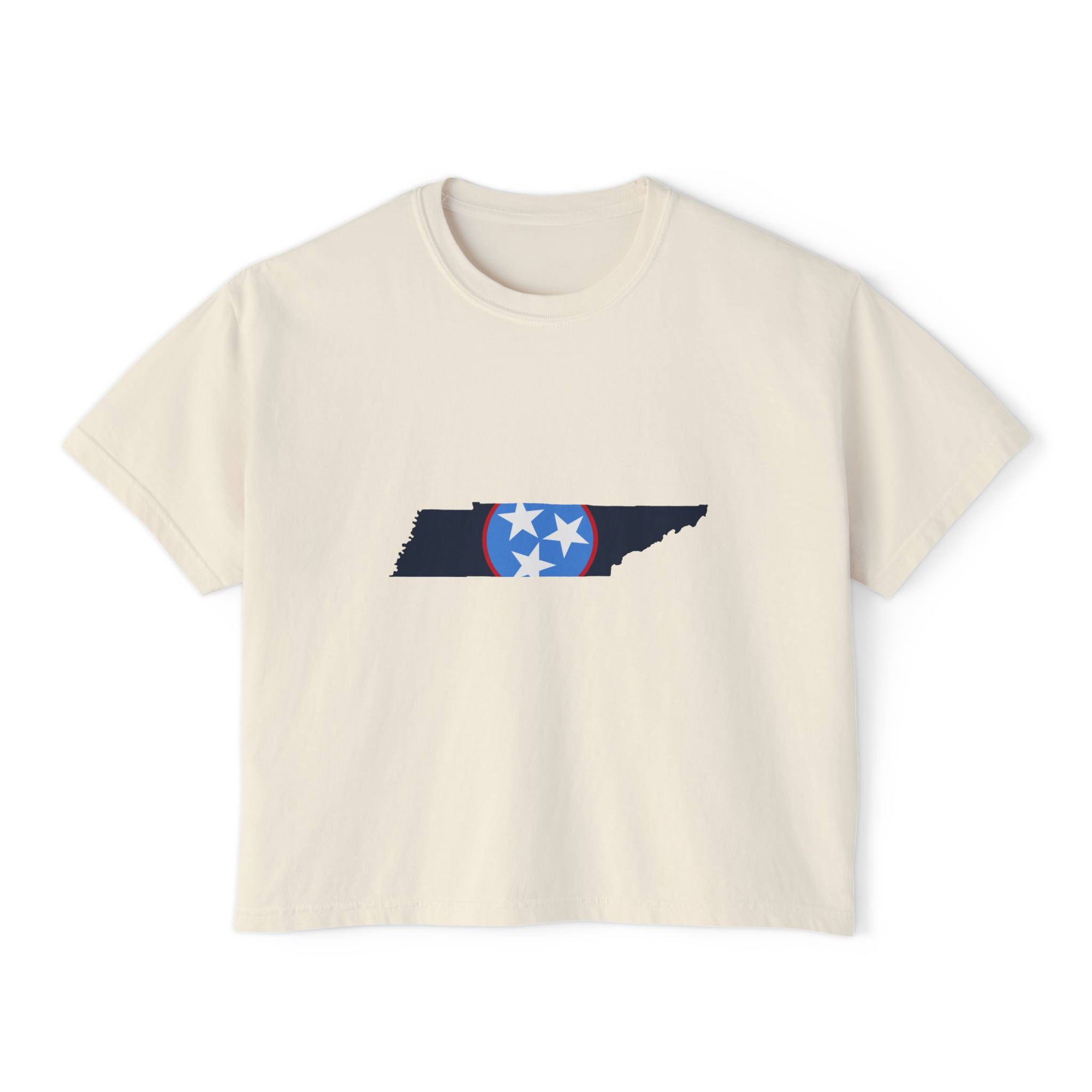 Cropped Nashville Titans Tennessee Flag T Shirt