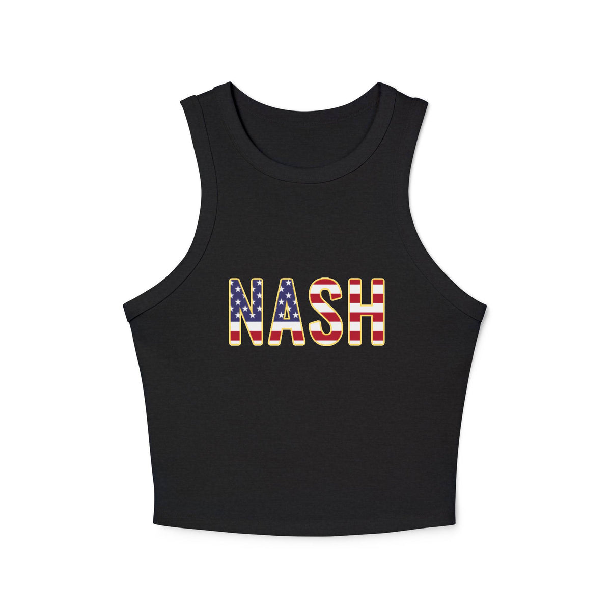 Nash American Flag Cropped Tank Top