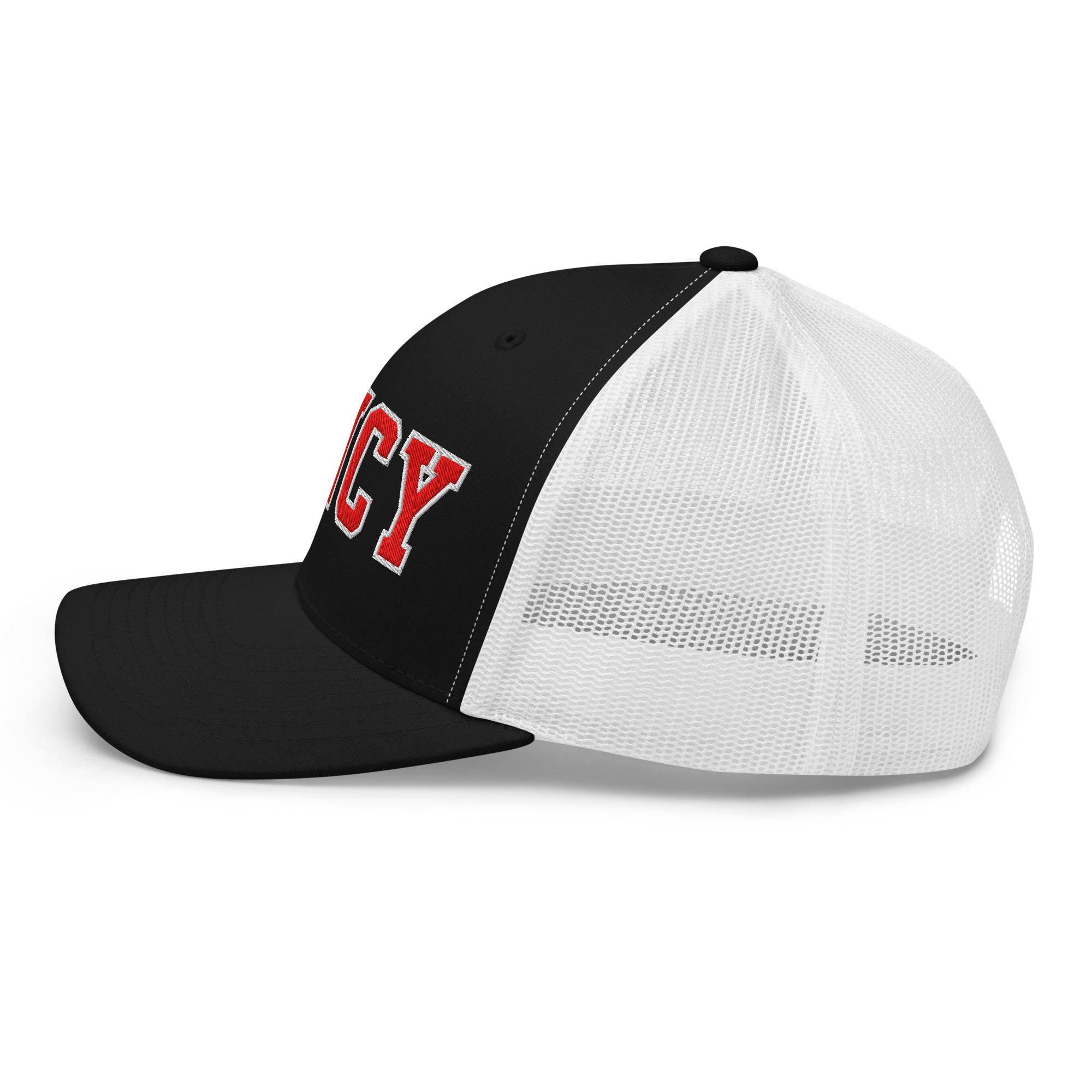 Red & White Cincy Trucker Hat