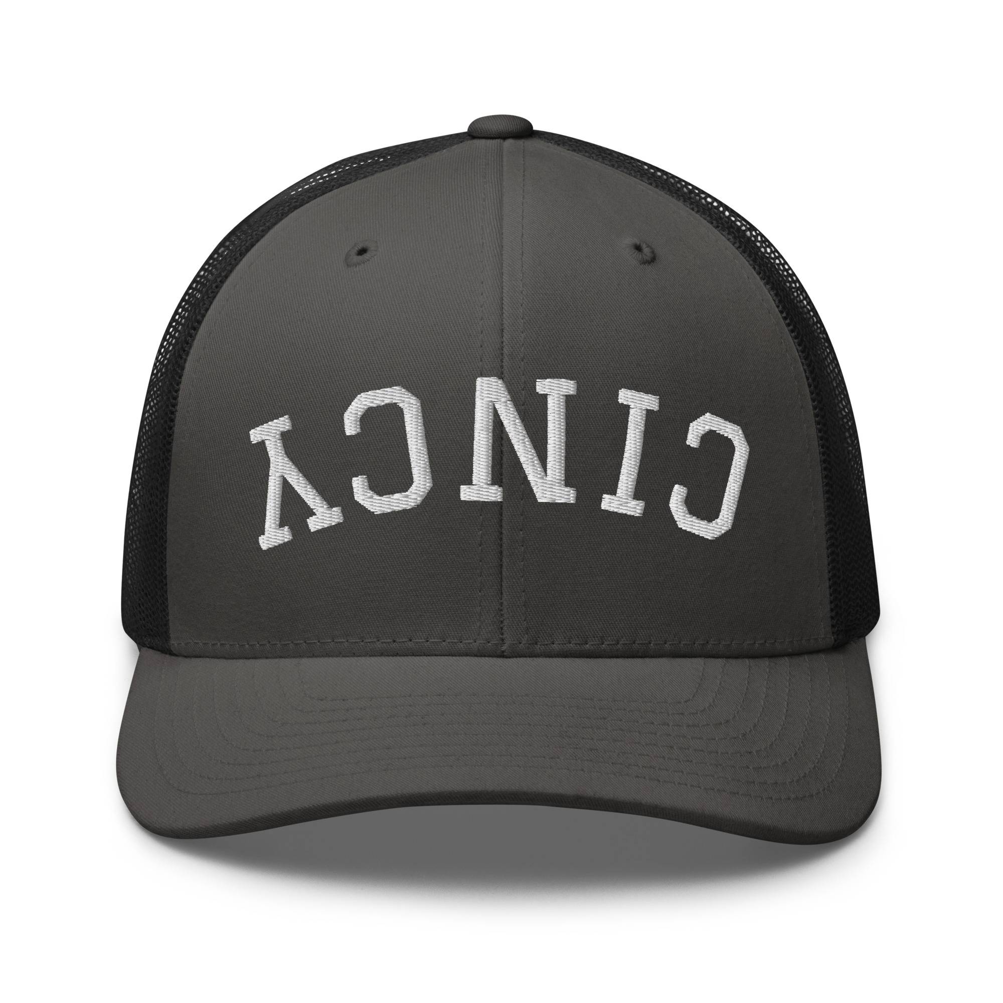 Upside Down Cincy Trucker Hat