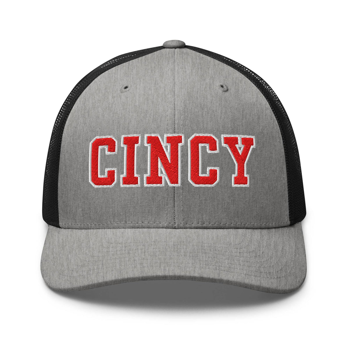 Red &amp; White Cincy Trucker Hat