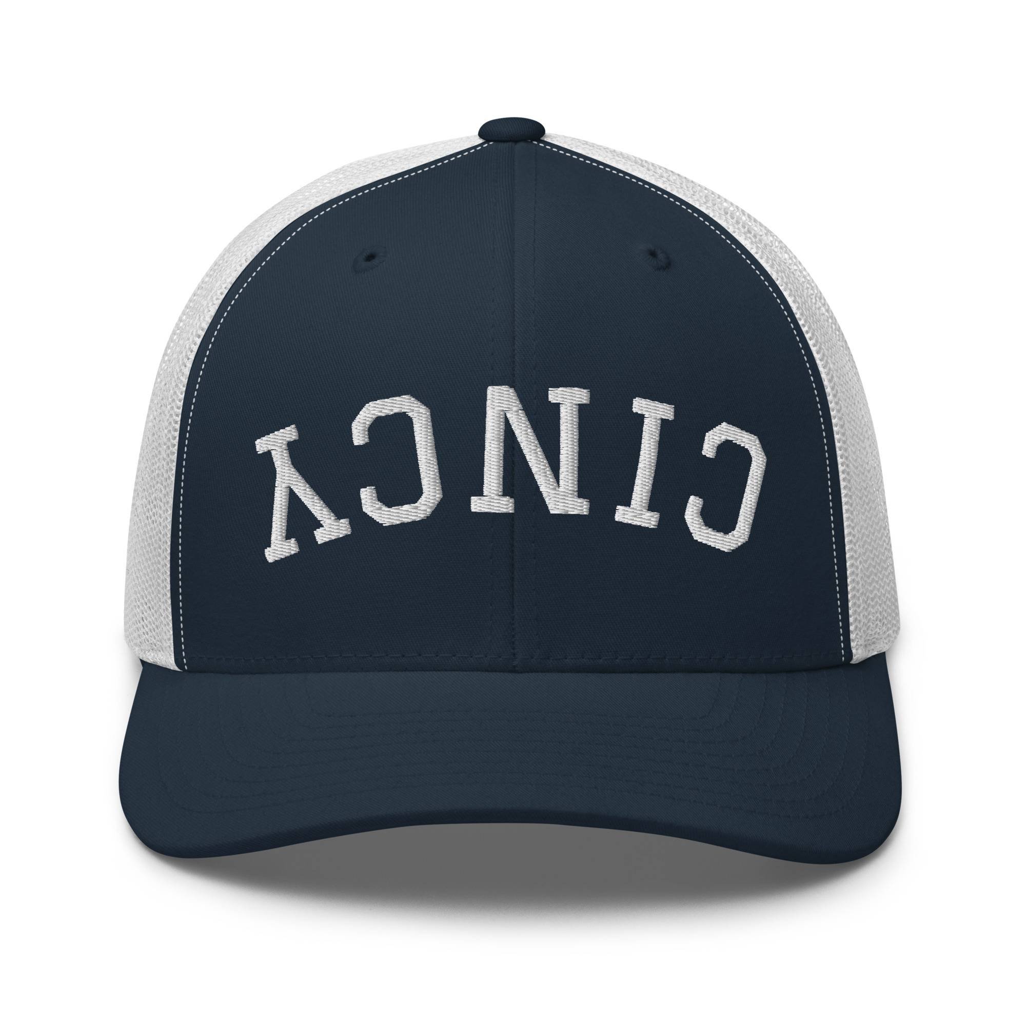 Upside Down Cincy Trucker Hat