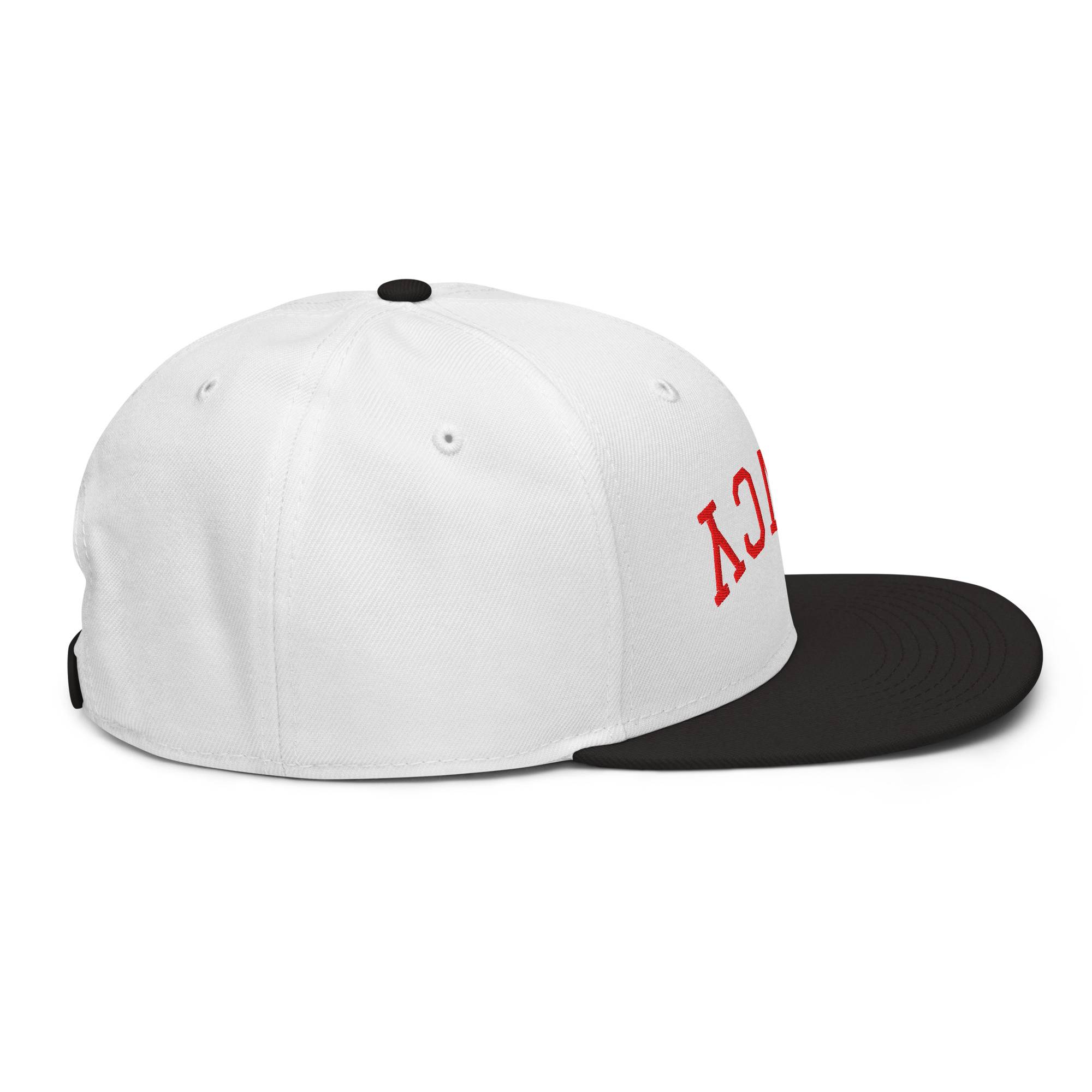 Upside Down Red Cincy Snapback Hat