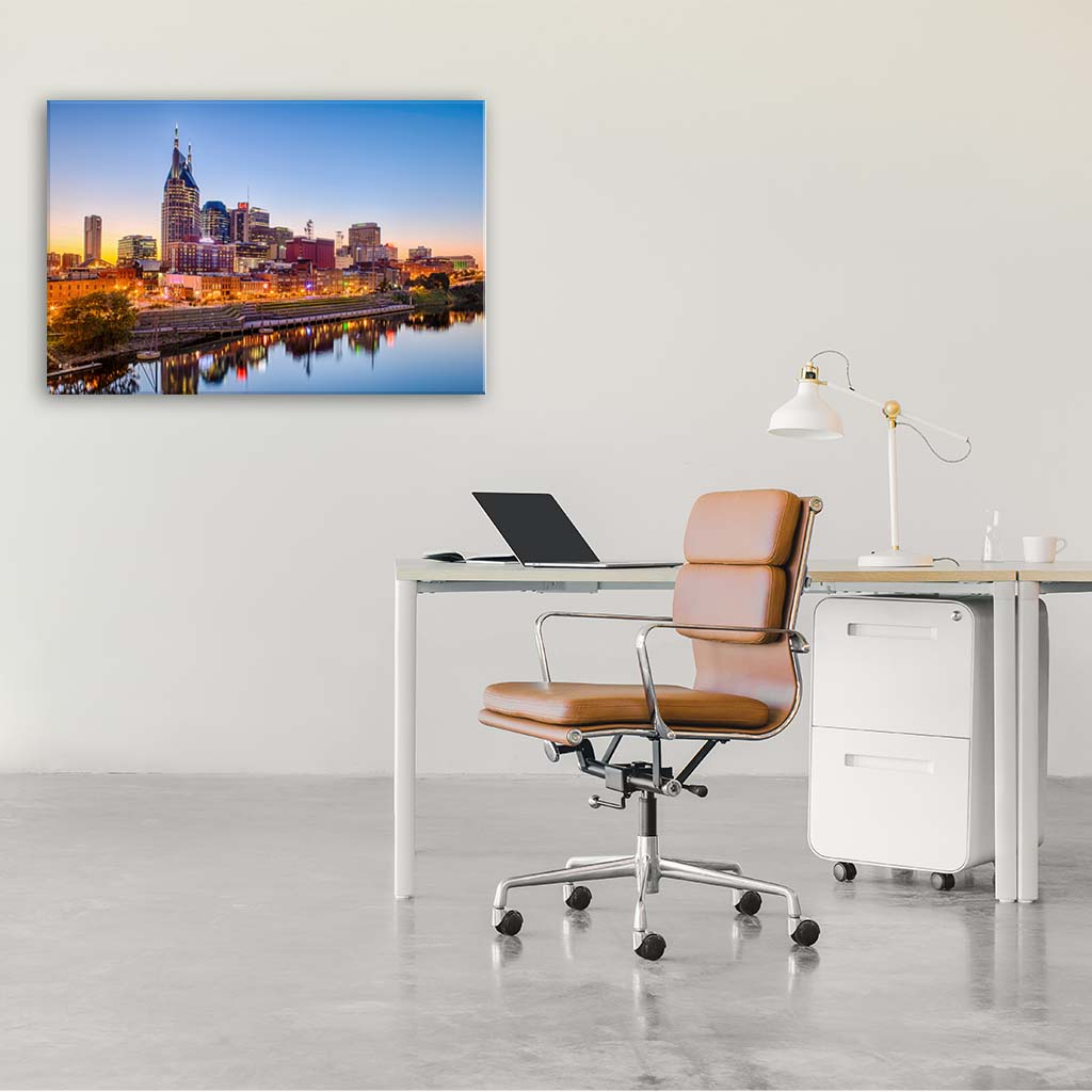 Nashville Skyline Canvas Wall Art Print