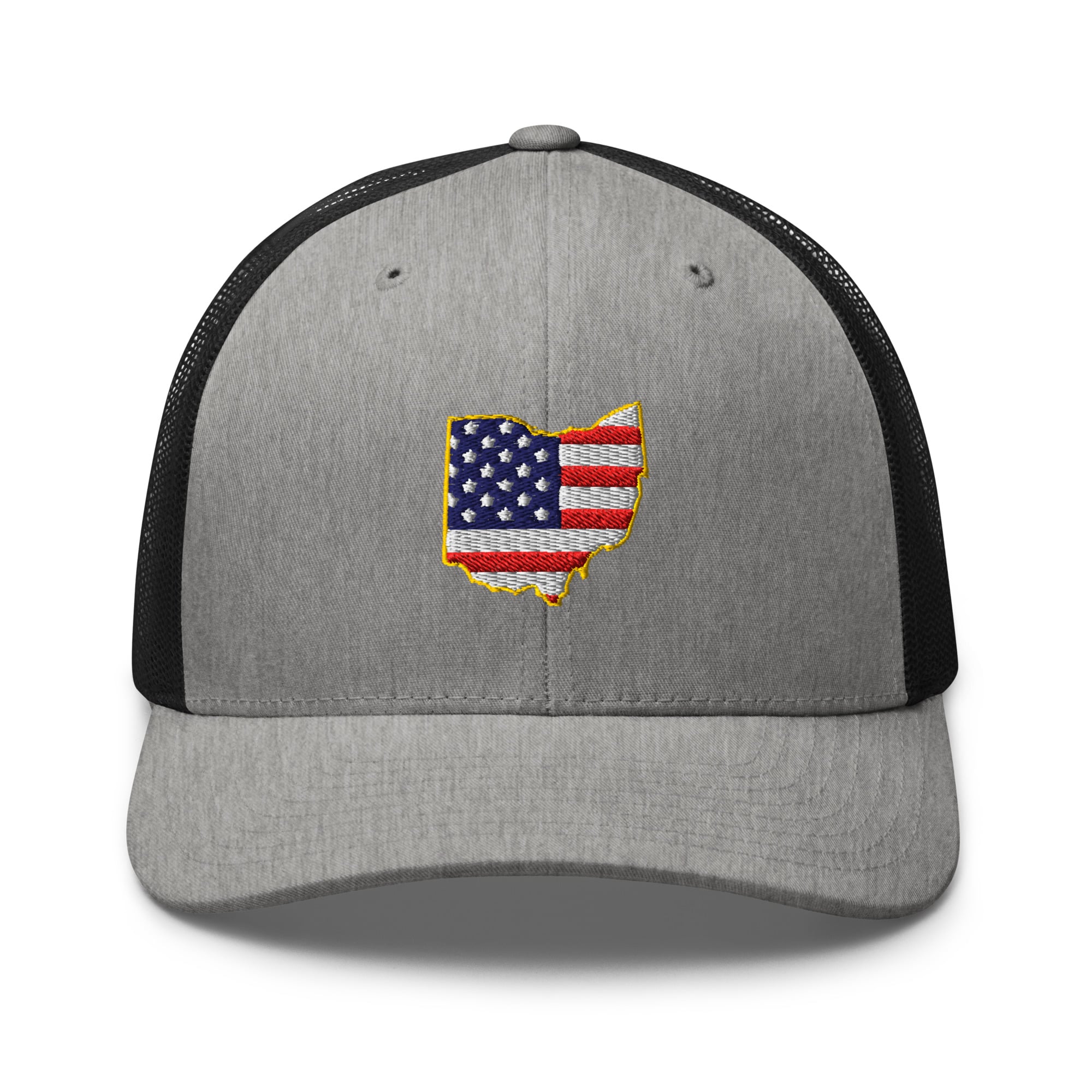 Ohio American Flag Trucker Hat