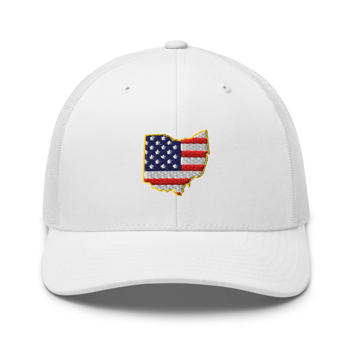 Ohio American Flag Trucker Hat