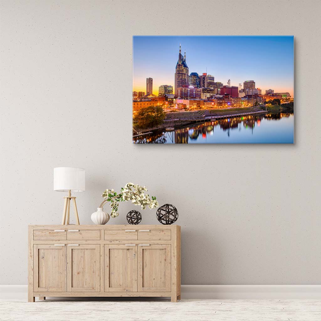 Nashville Skyline Canvas Wall Art Print