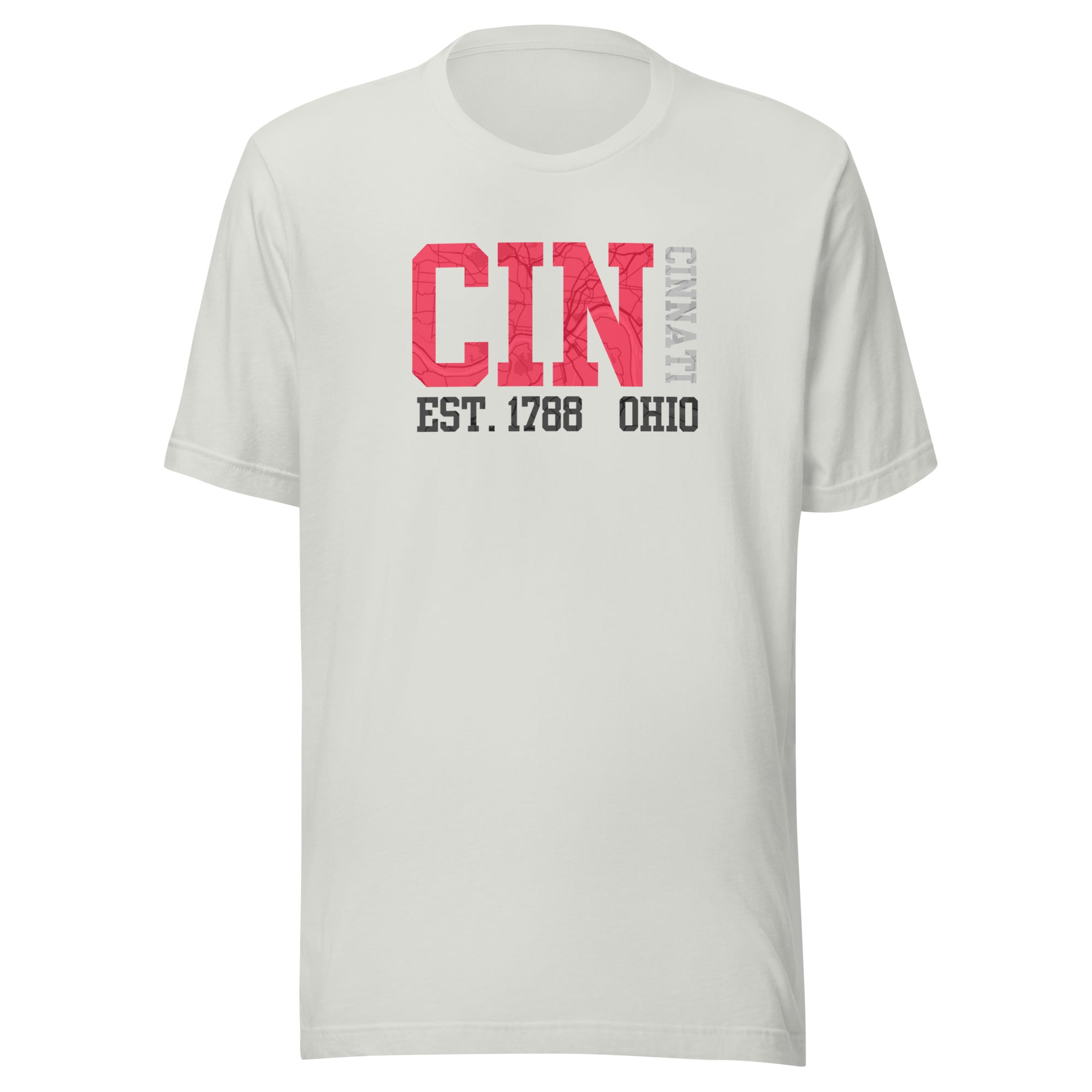 Cincinnati Map T Shirt