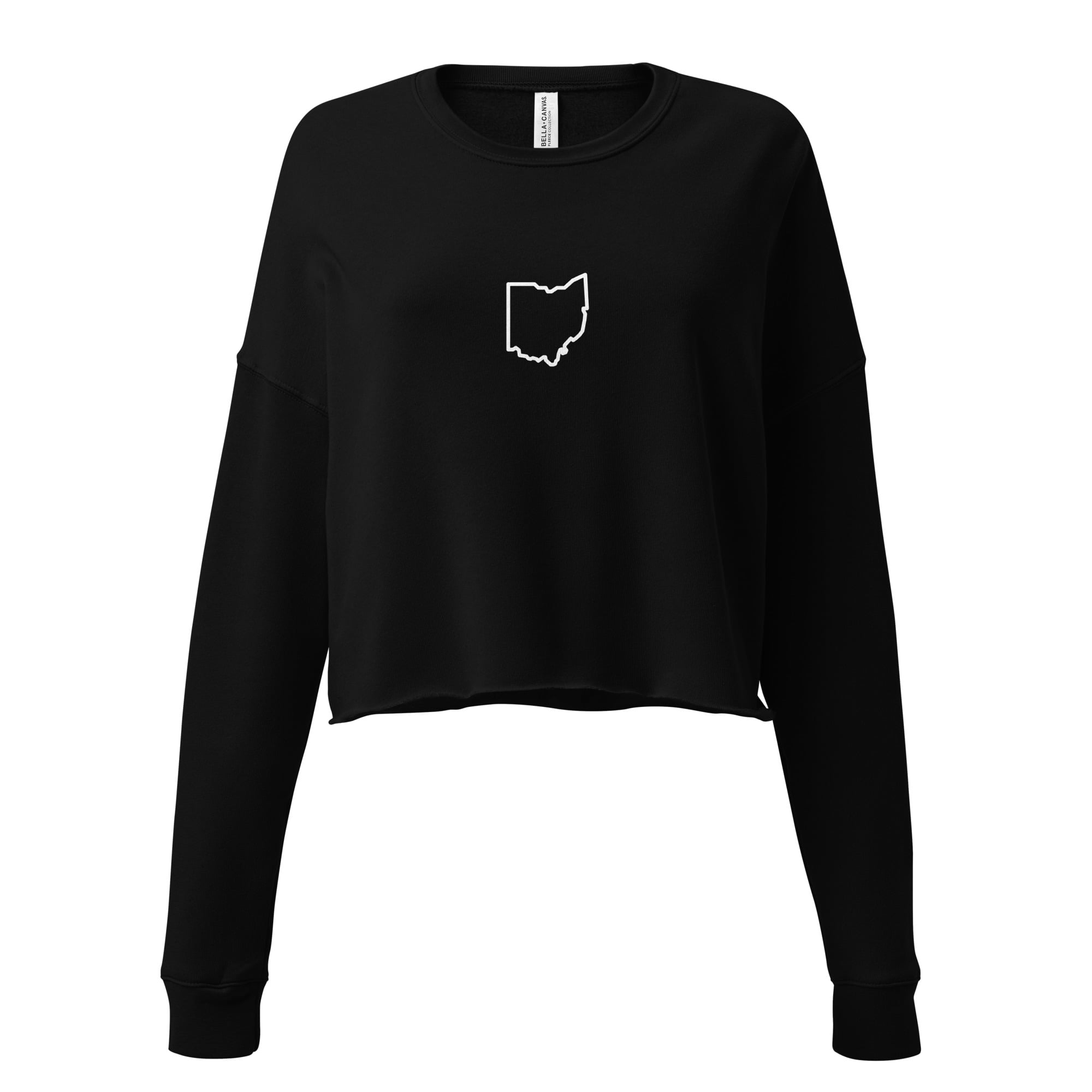 Ohio Outline Cropped Crewneck