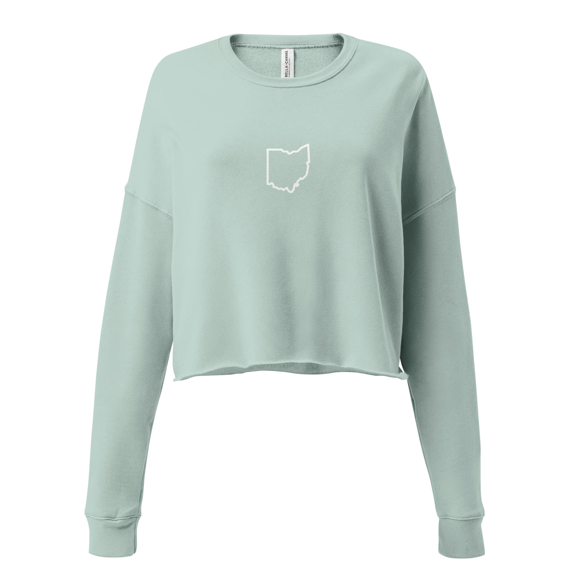 Ohio Outline Cropped Crewneck