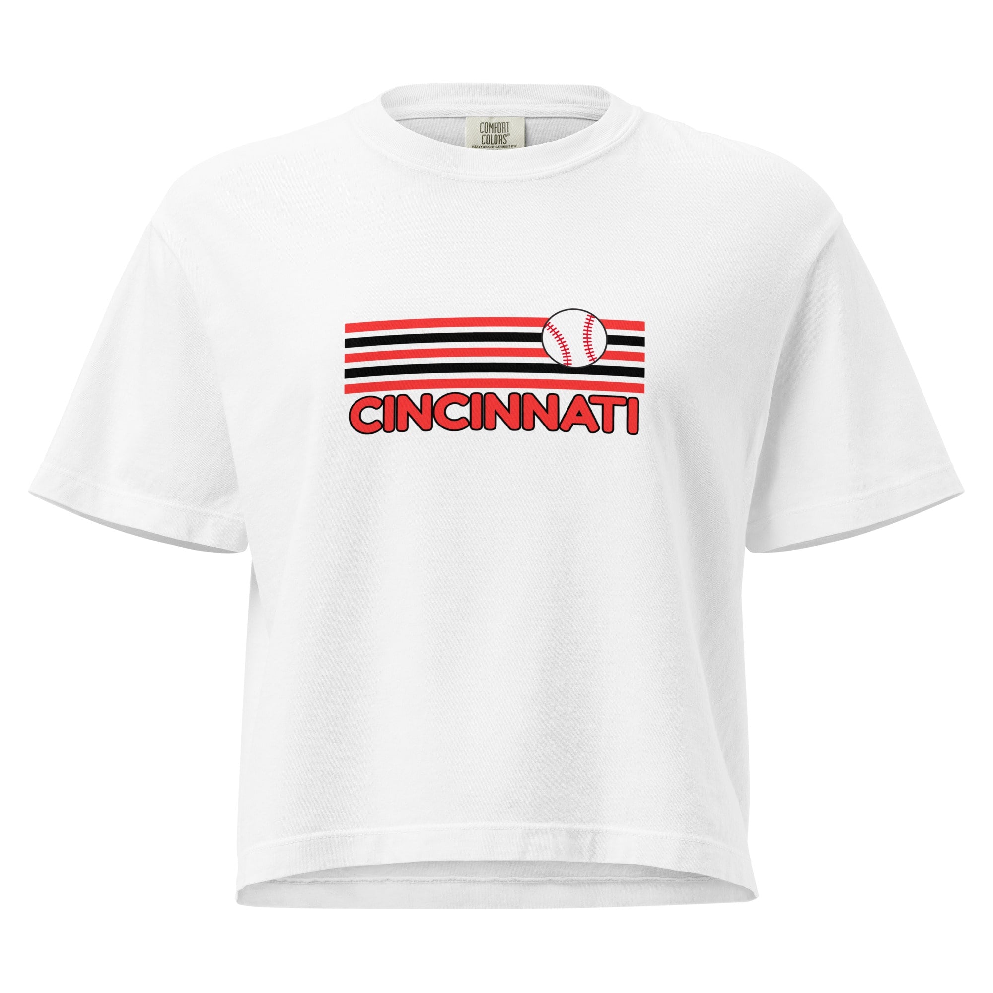 Cincinnati Baseball Cropped T Shirt