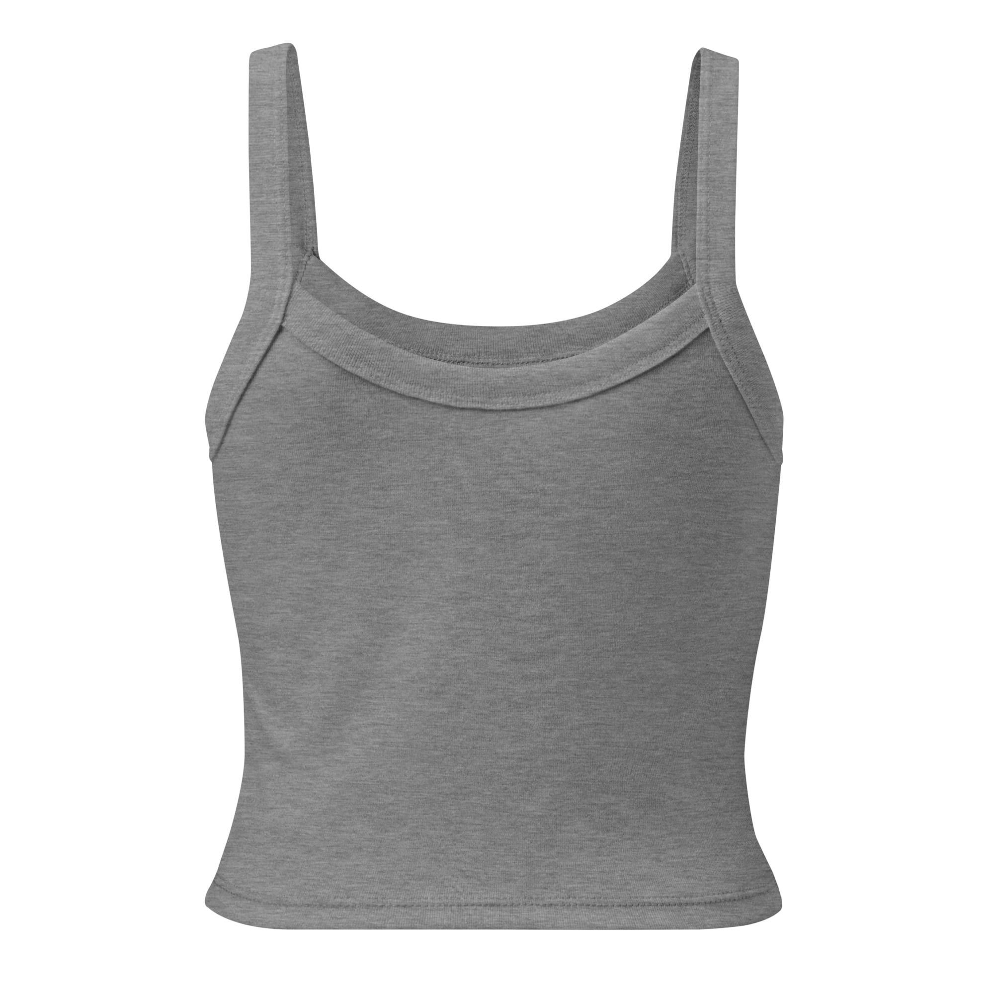 Ohio Offset Cropped Tank Top (Heather Gray)