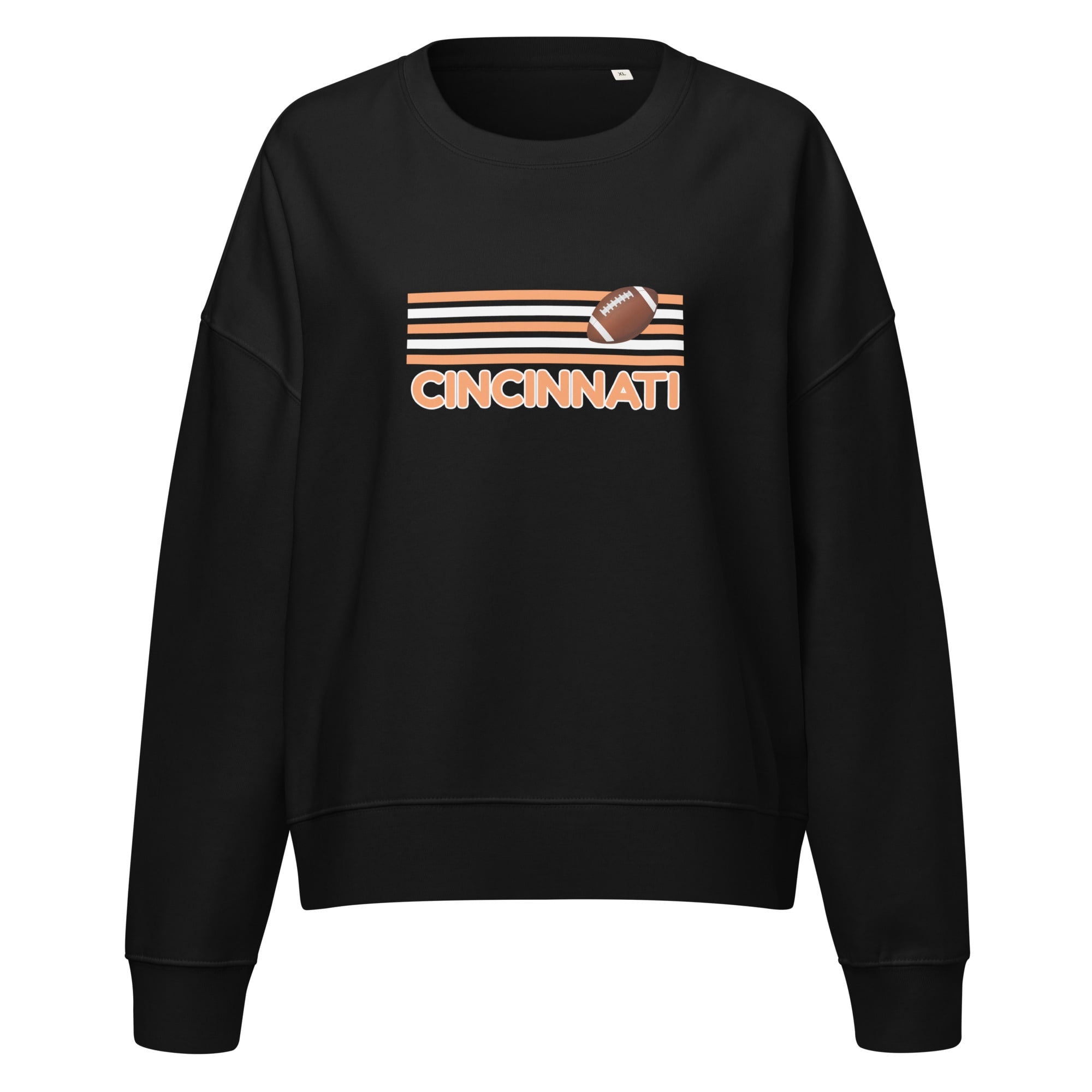 Cincinnati Football Cropped Crewneck Sweatshirt