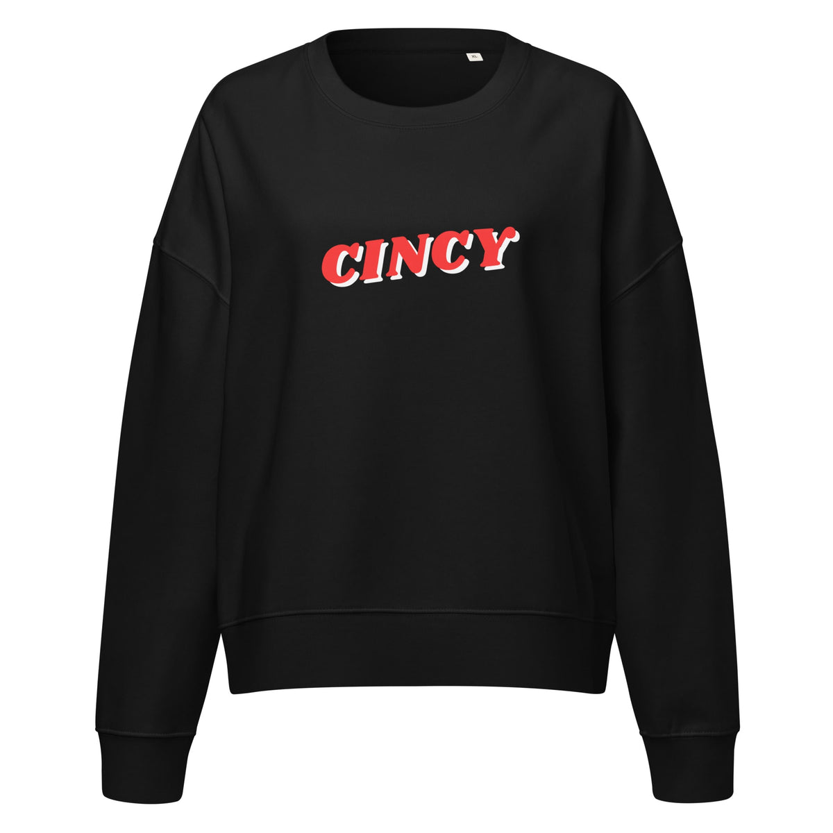 3D Cincy Cropped Crewneck Sweatshirt