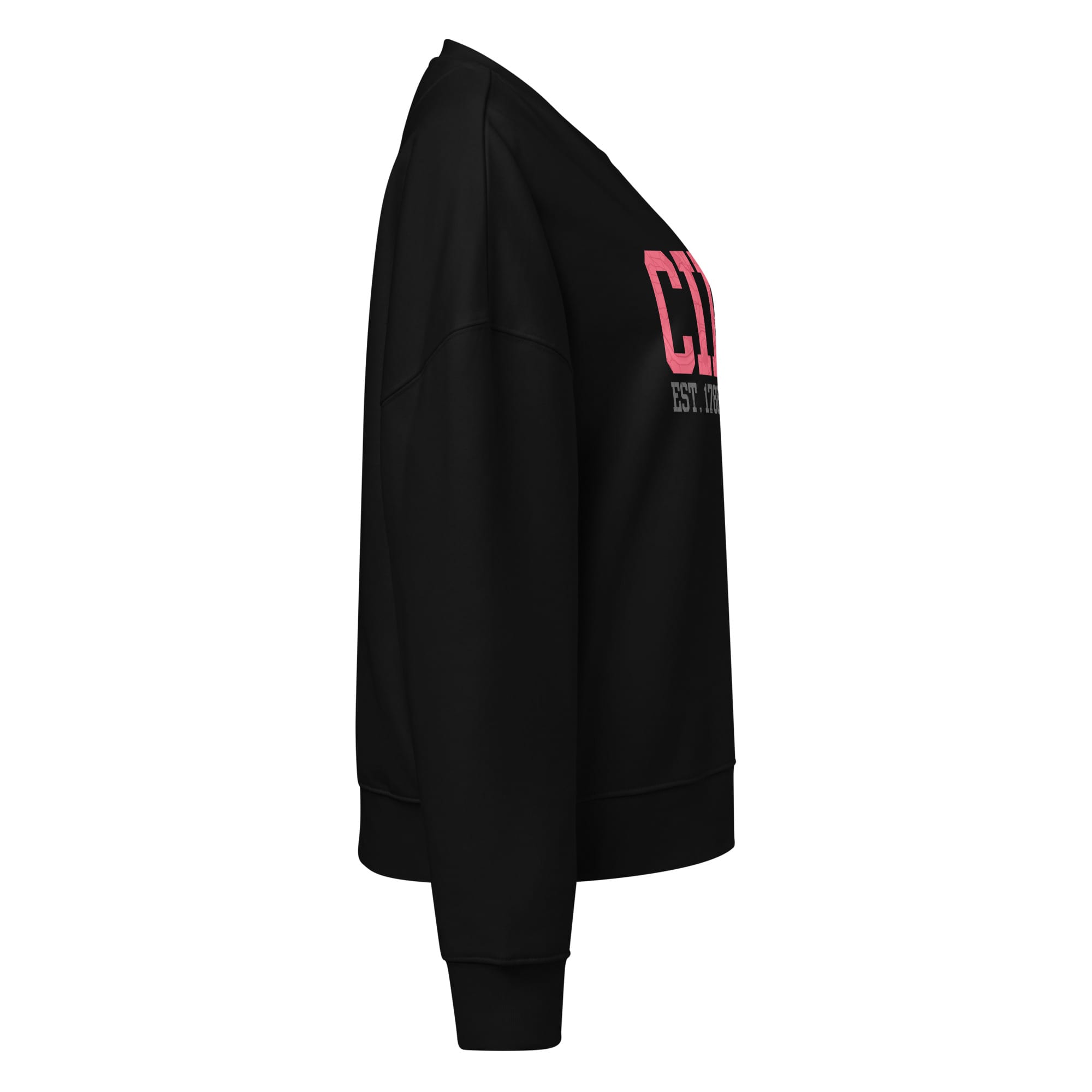 Cincinnati Map Cropped Crewneck Sweatshirt