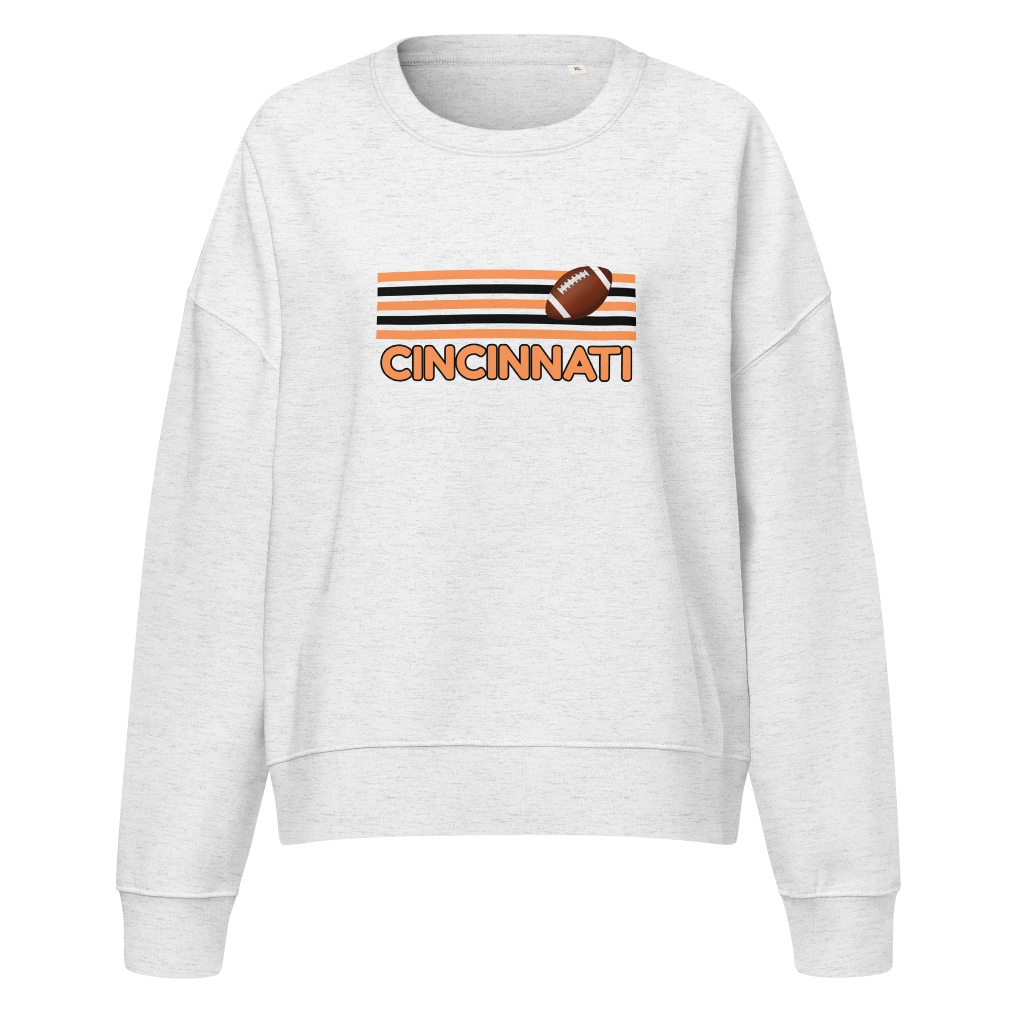 Cincinnati Football Cropped Crewneck Sweatshirt
