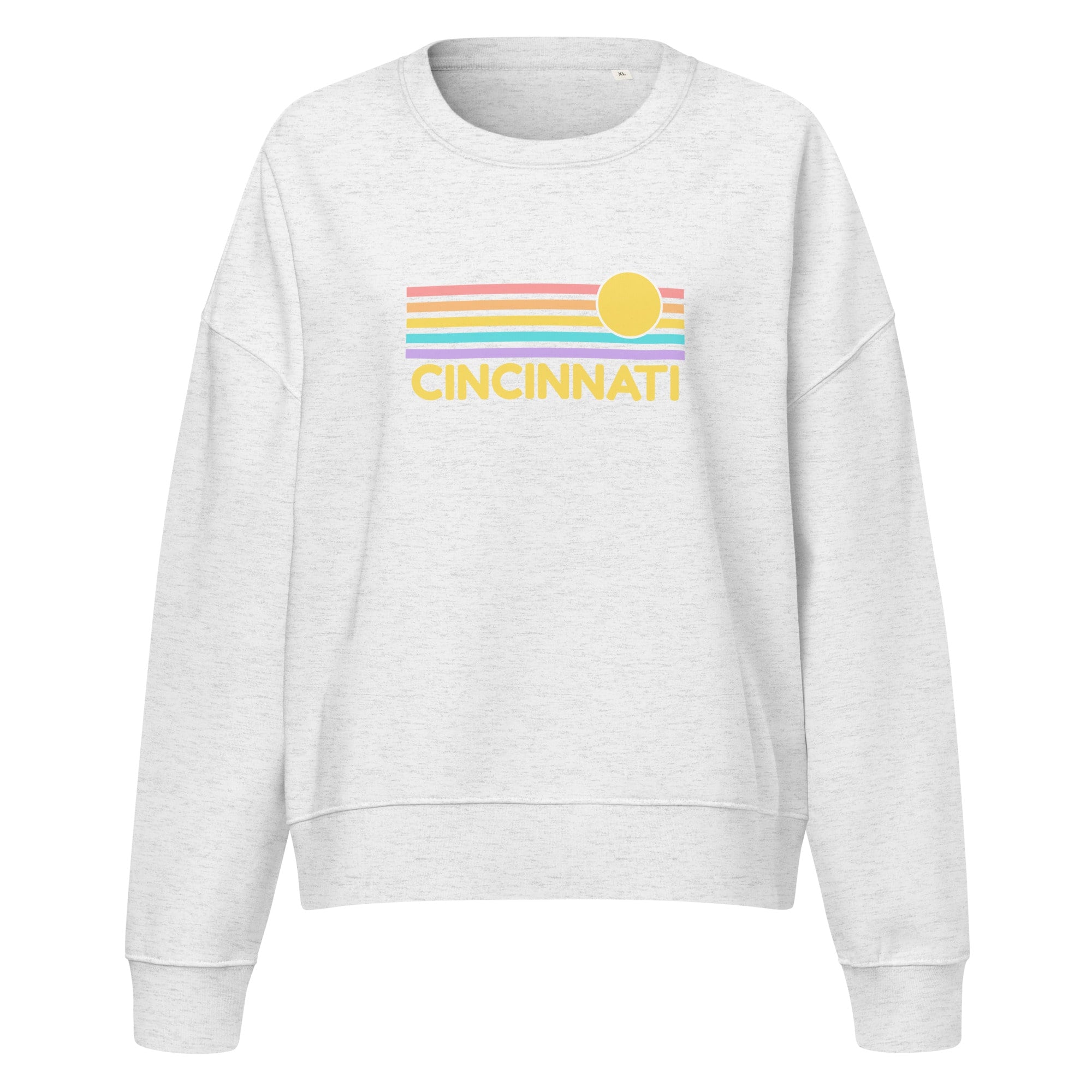 Cincinnati Sunrise Cropped Crewneck Sweatshirt