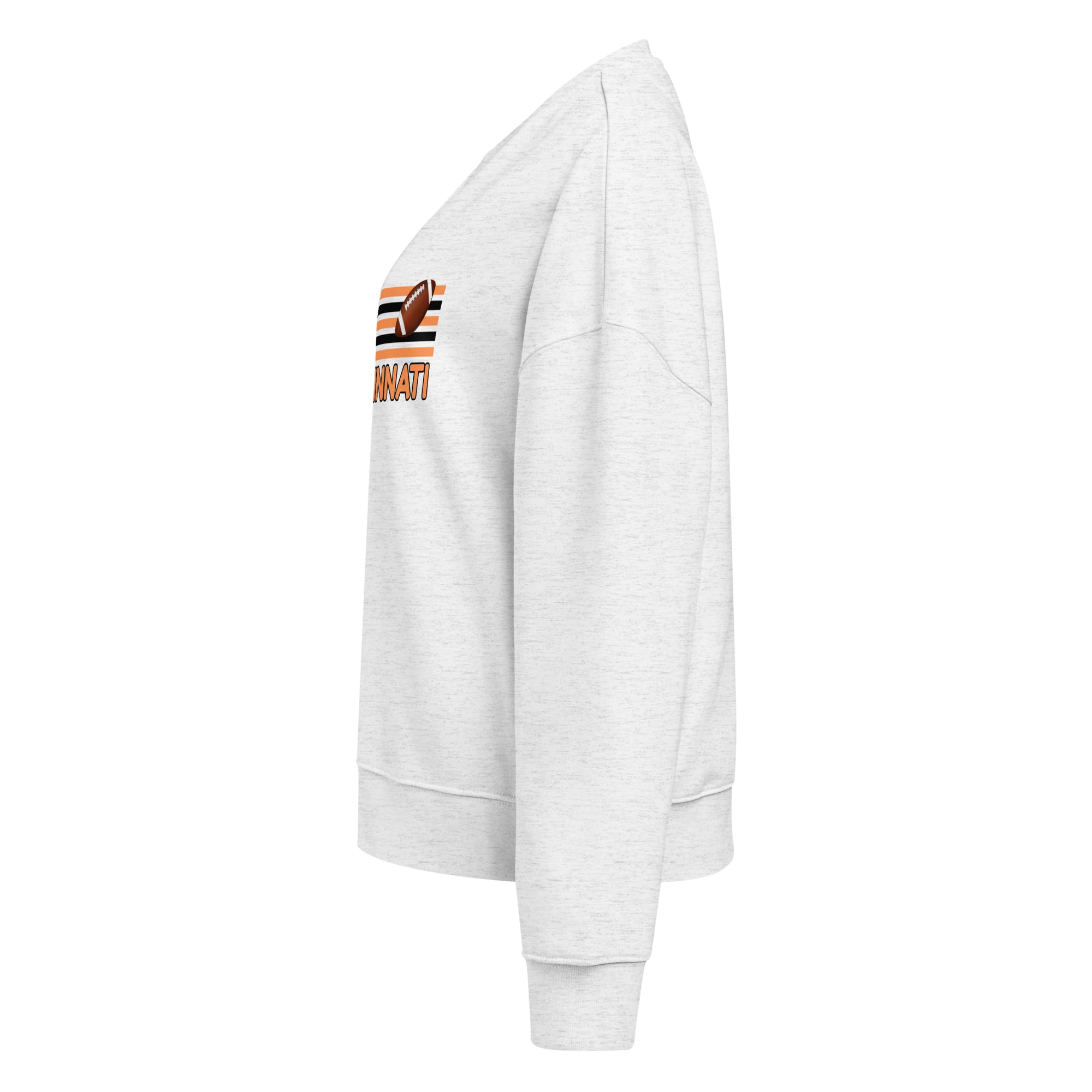 Cincinnati Football Cropped Crewneck Sweatshirt
