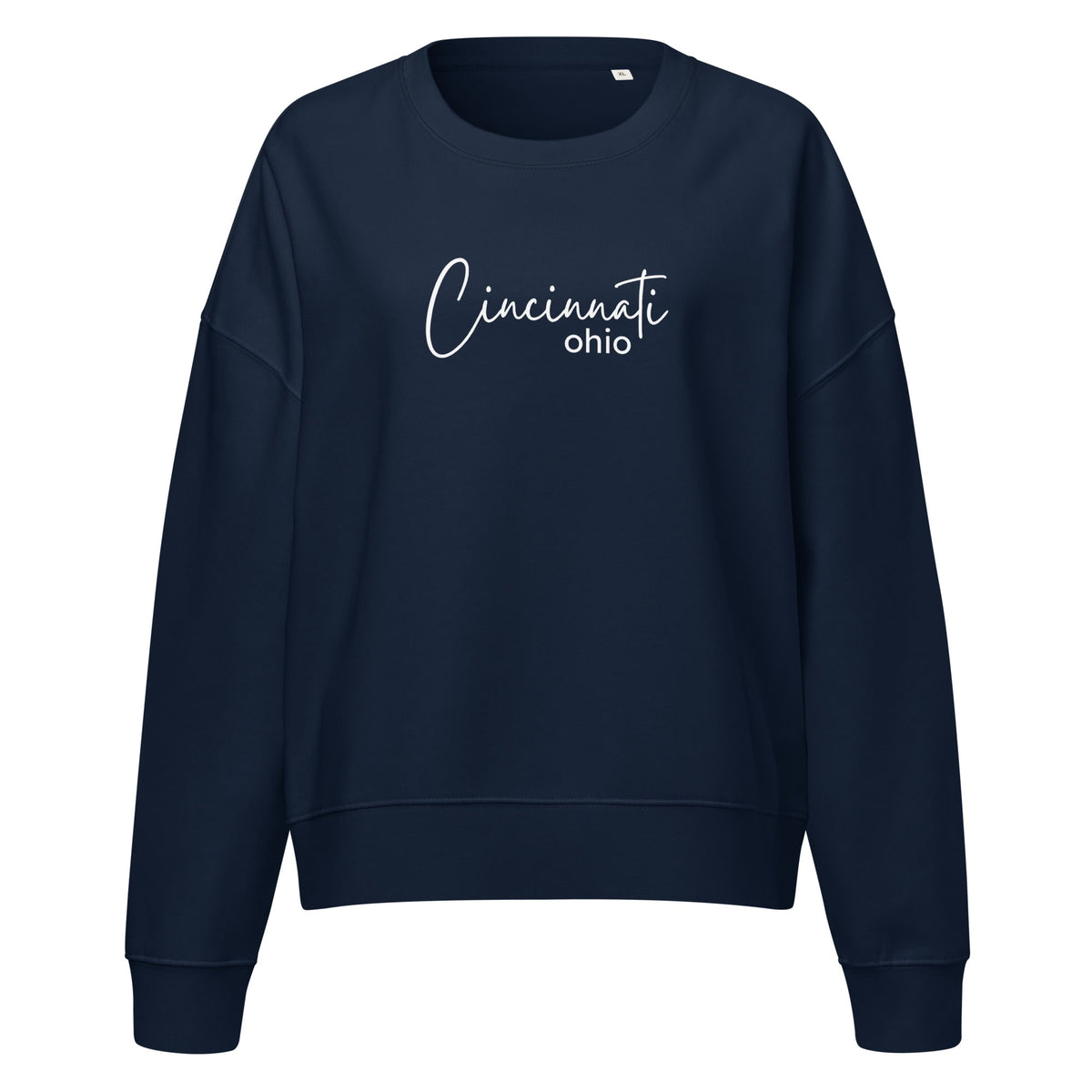 Cincinnati Script Cropped Crewneck Sweatshirt