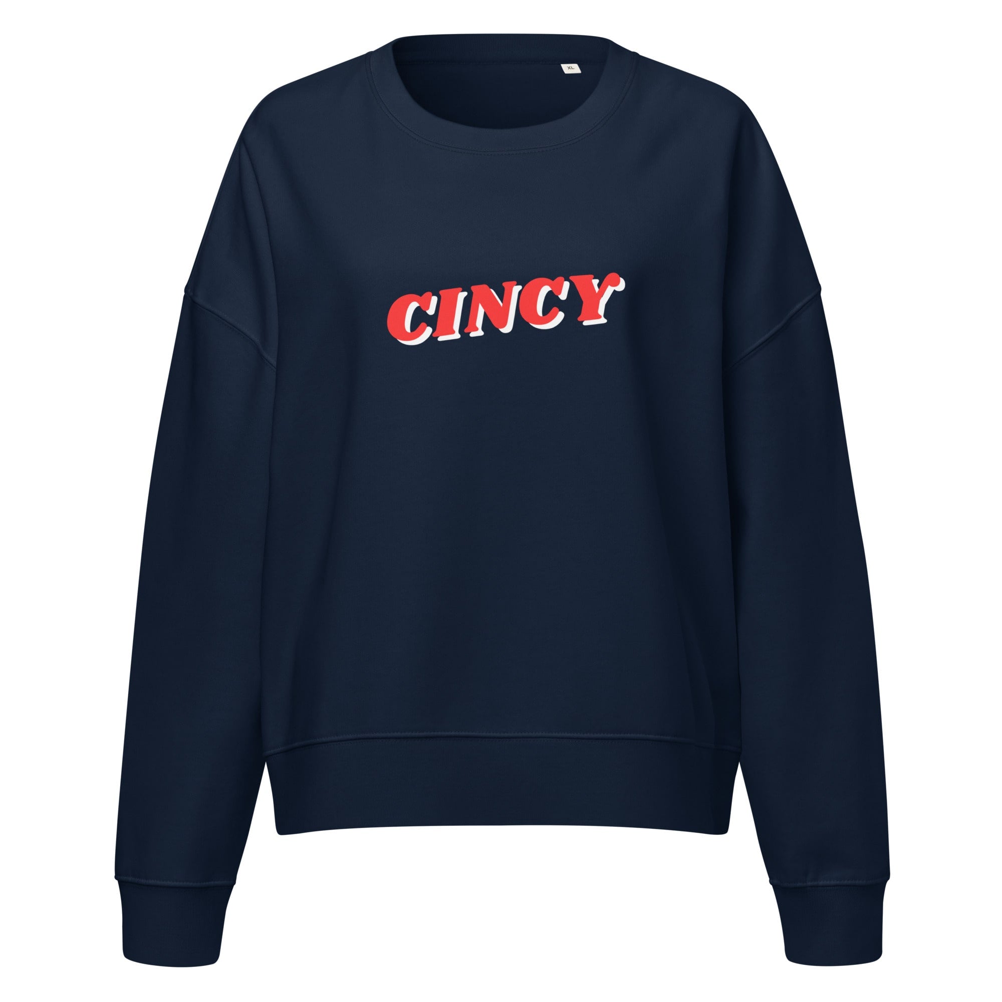 3D Cincy Cropped Crewneck Sweatshirt
