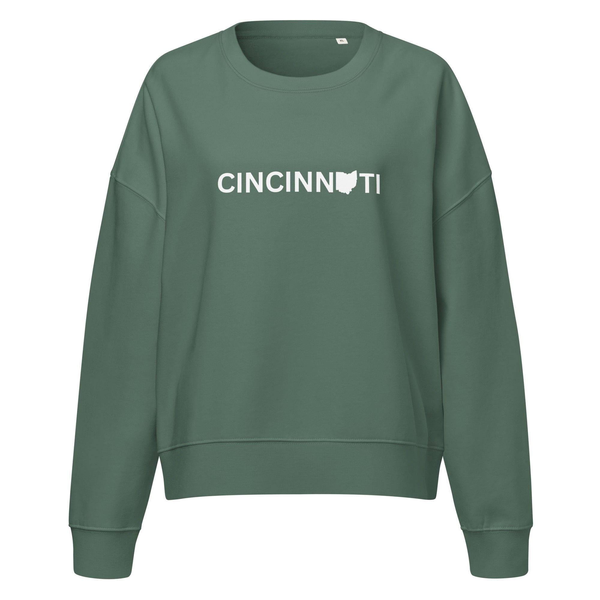Cincinnati Ohio Cropped Crewneck Sweatshirt
