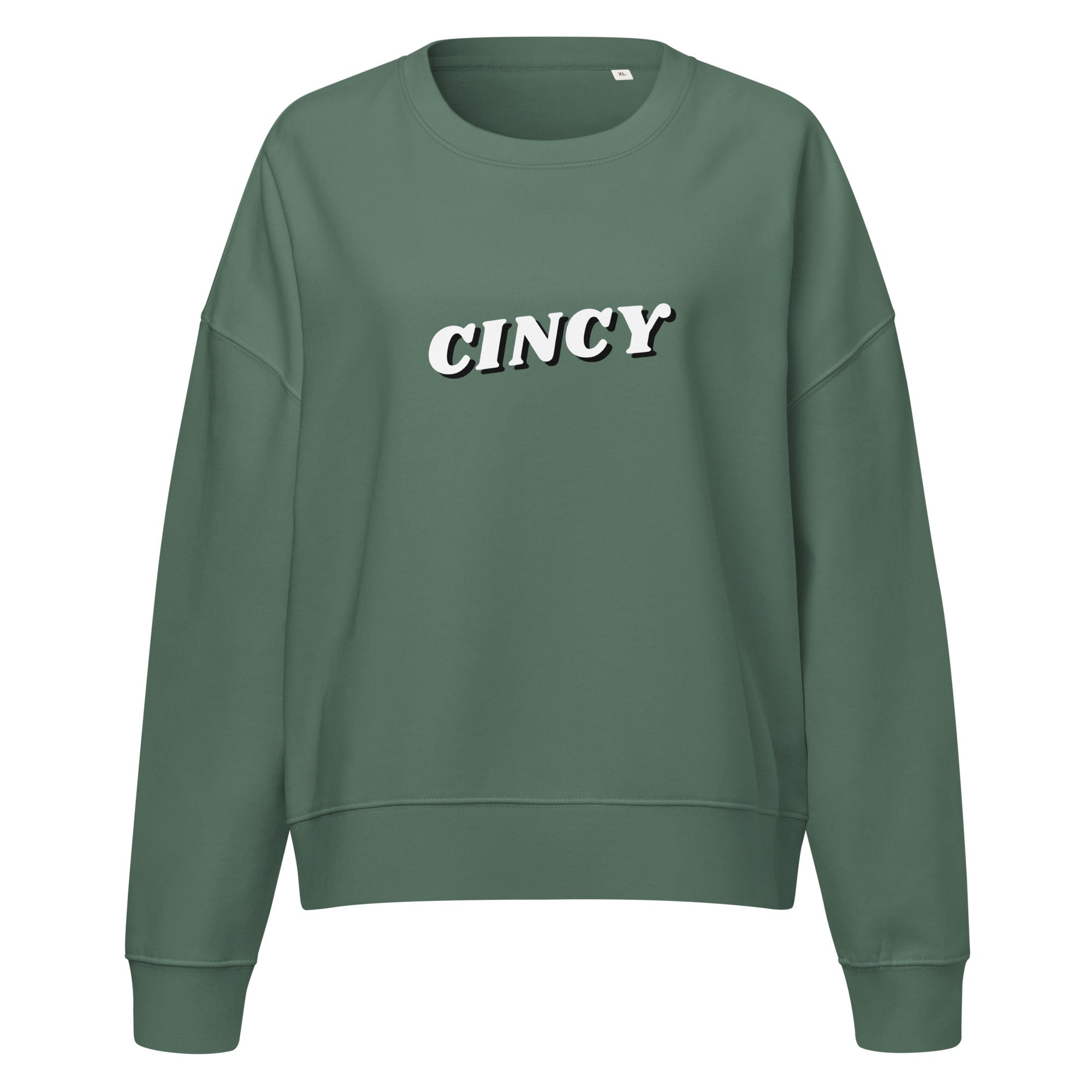 3D Cincy Cropped Crewneck Sweatshirt