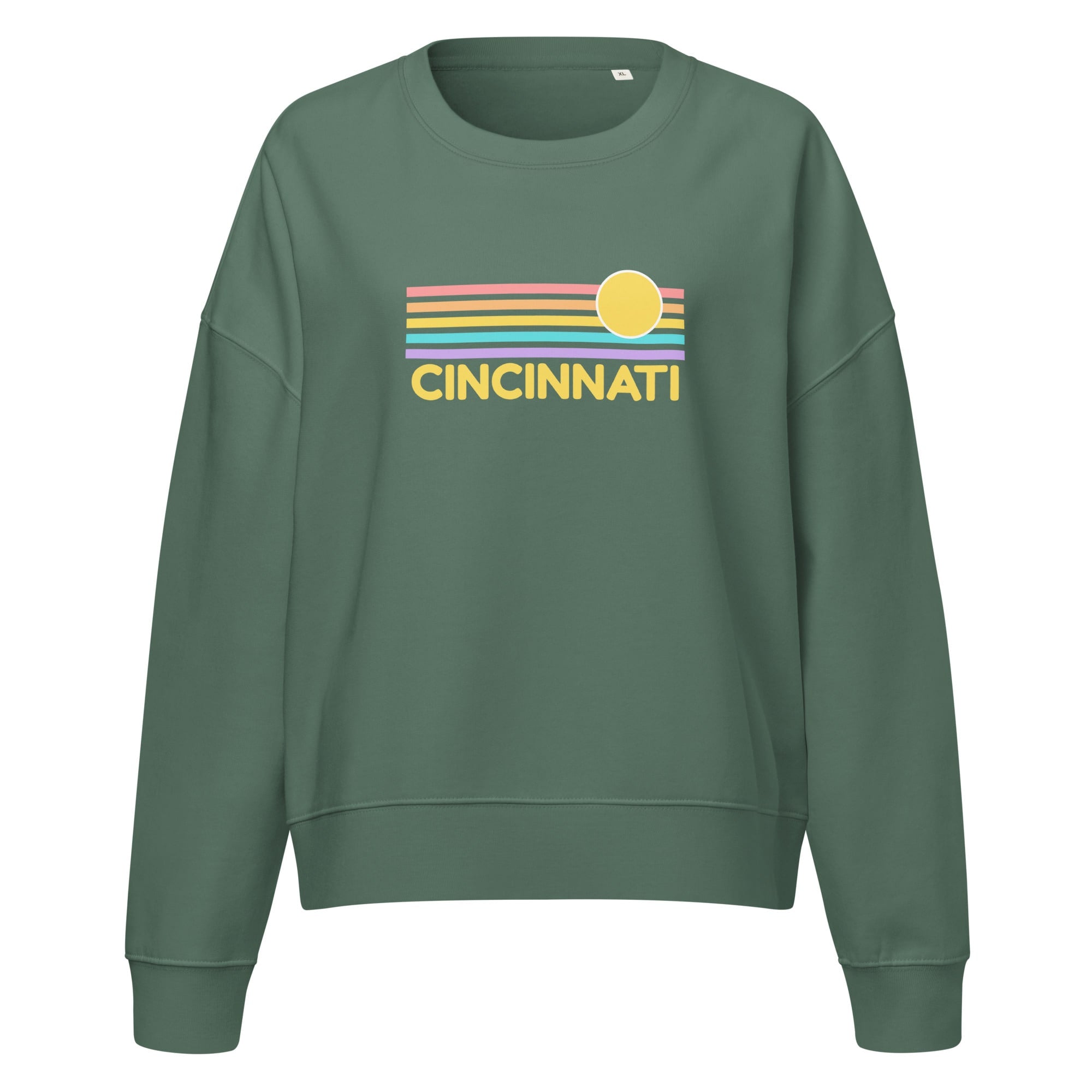 Cincinnati Sunrise Cropped Crewneck Sweatshirt