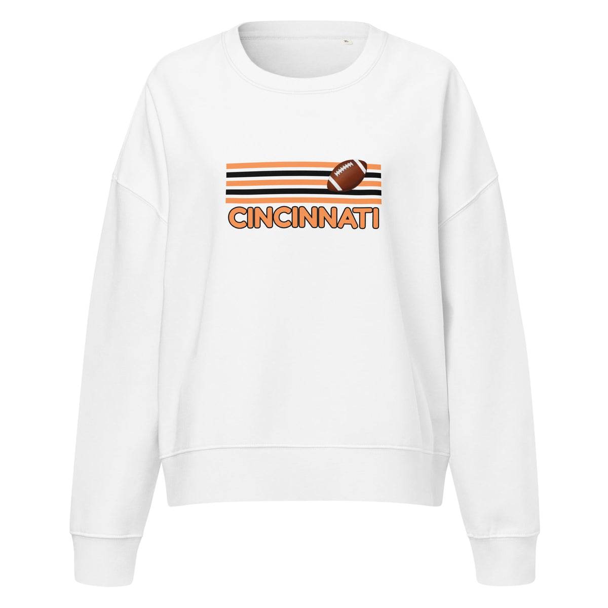 Cincinnati Football Cropped Crewneck Sweatshirt