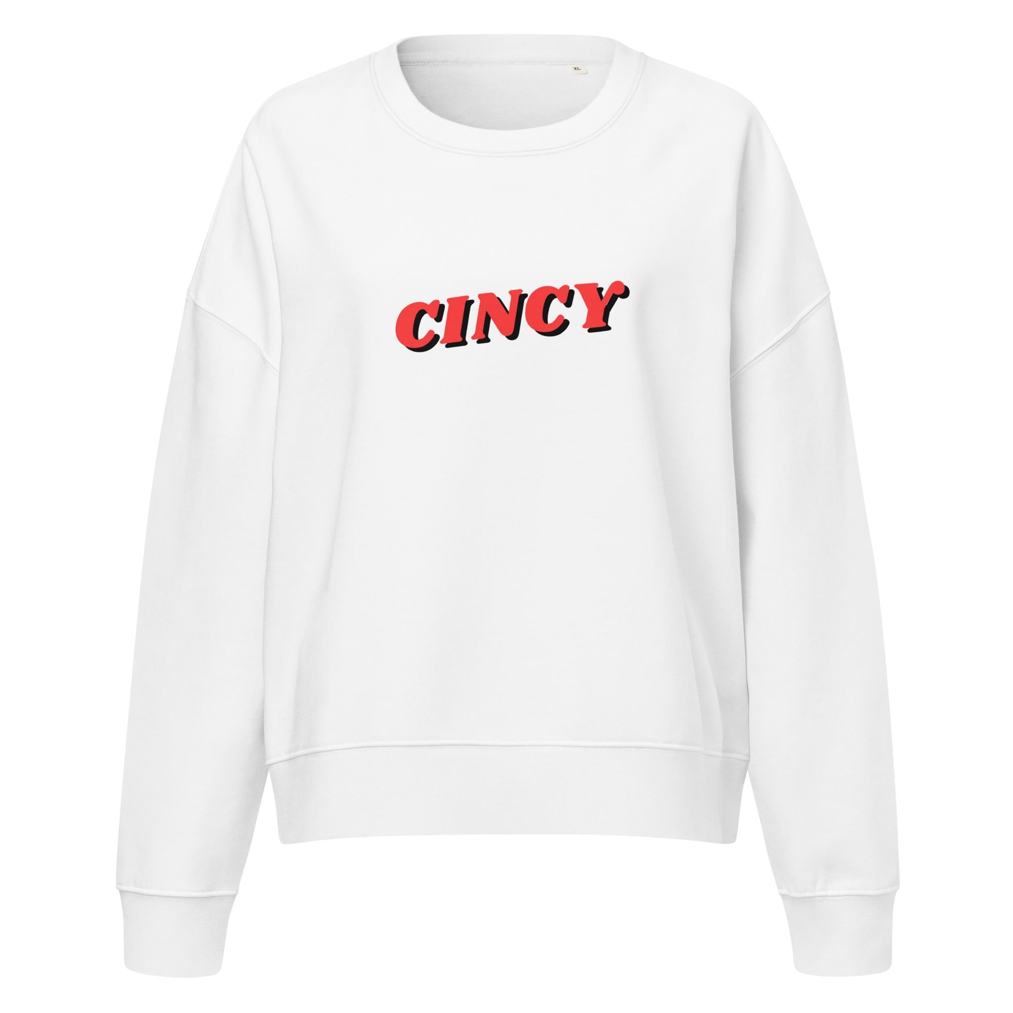 3D Cincy Cropped Crewneck Sweatshirt