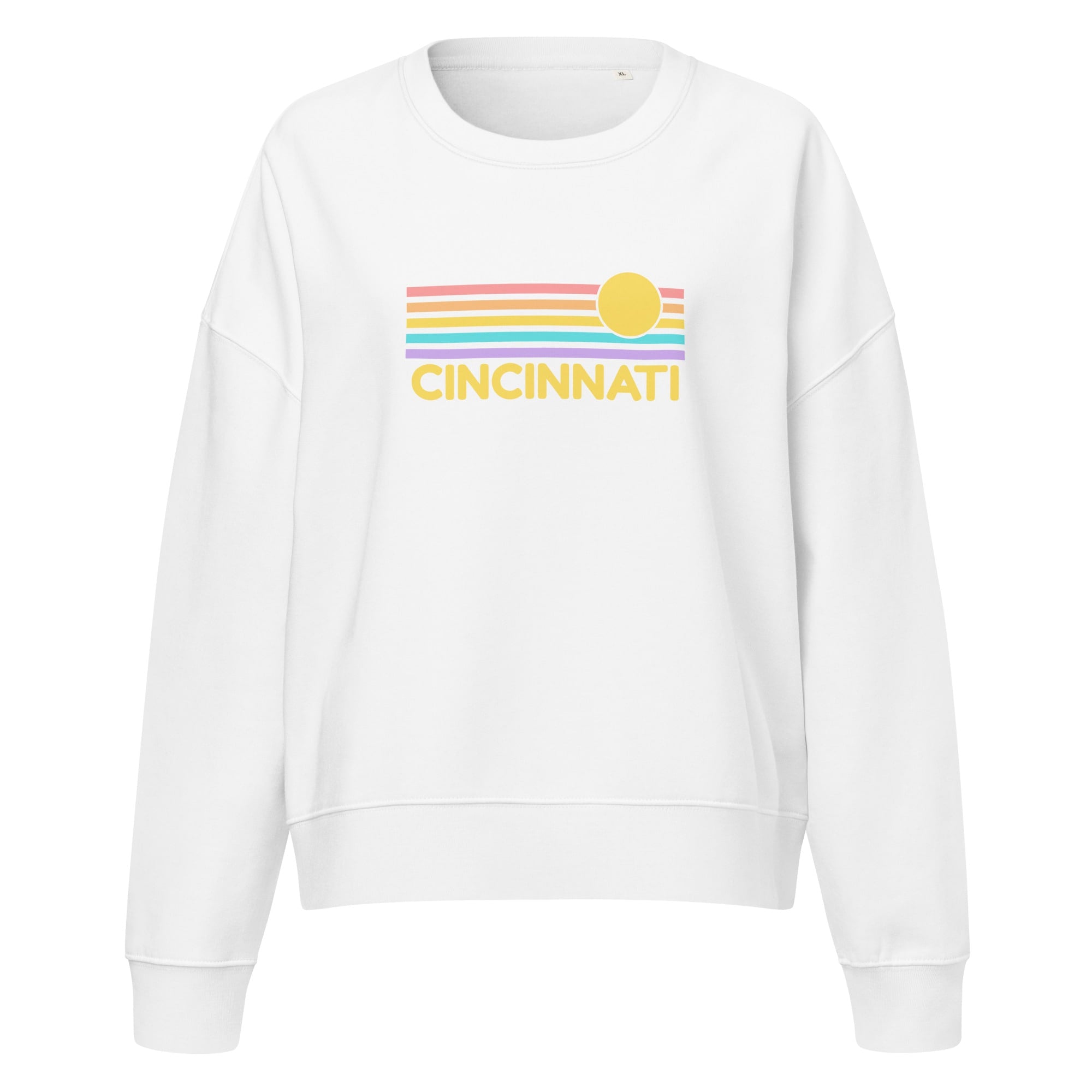 Cincinnati Sunrise Cropped Crewneck Sweatshirt