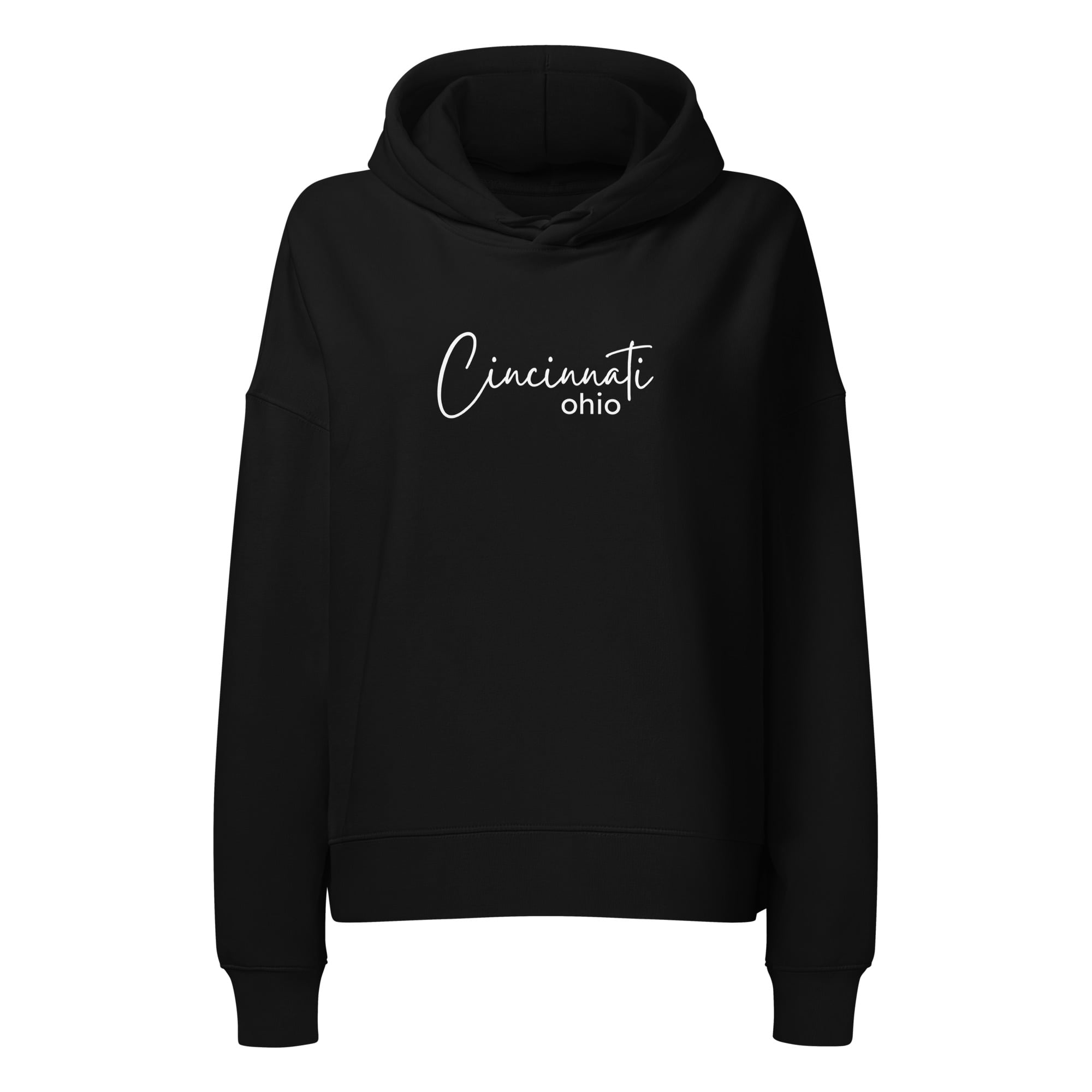 Cincinnati Script Cropped Hoodie