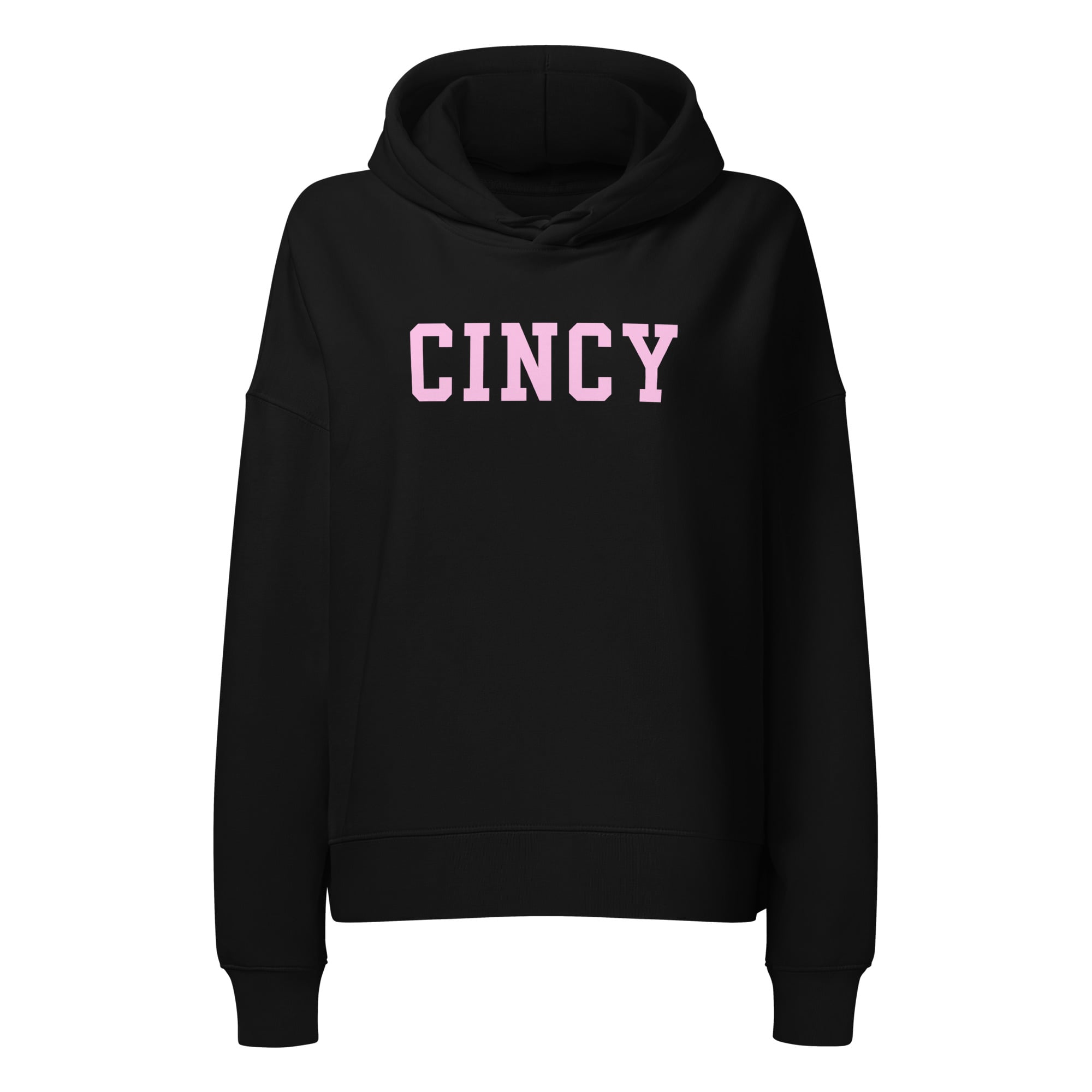 Pink Cincy Cropped Hoodie