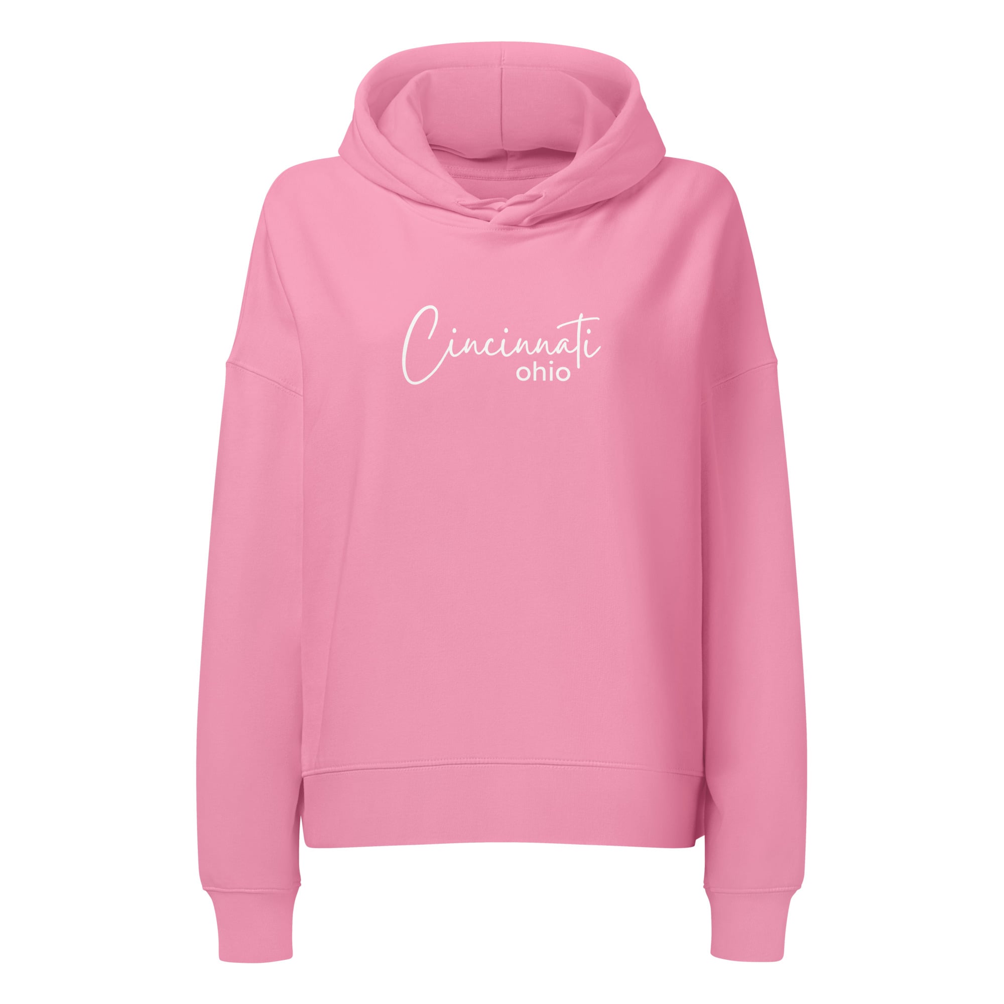 Cincinnati Script Cropped Hoodie