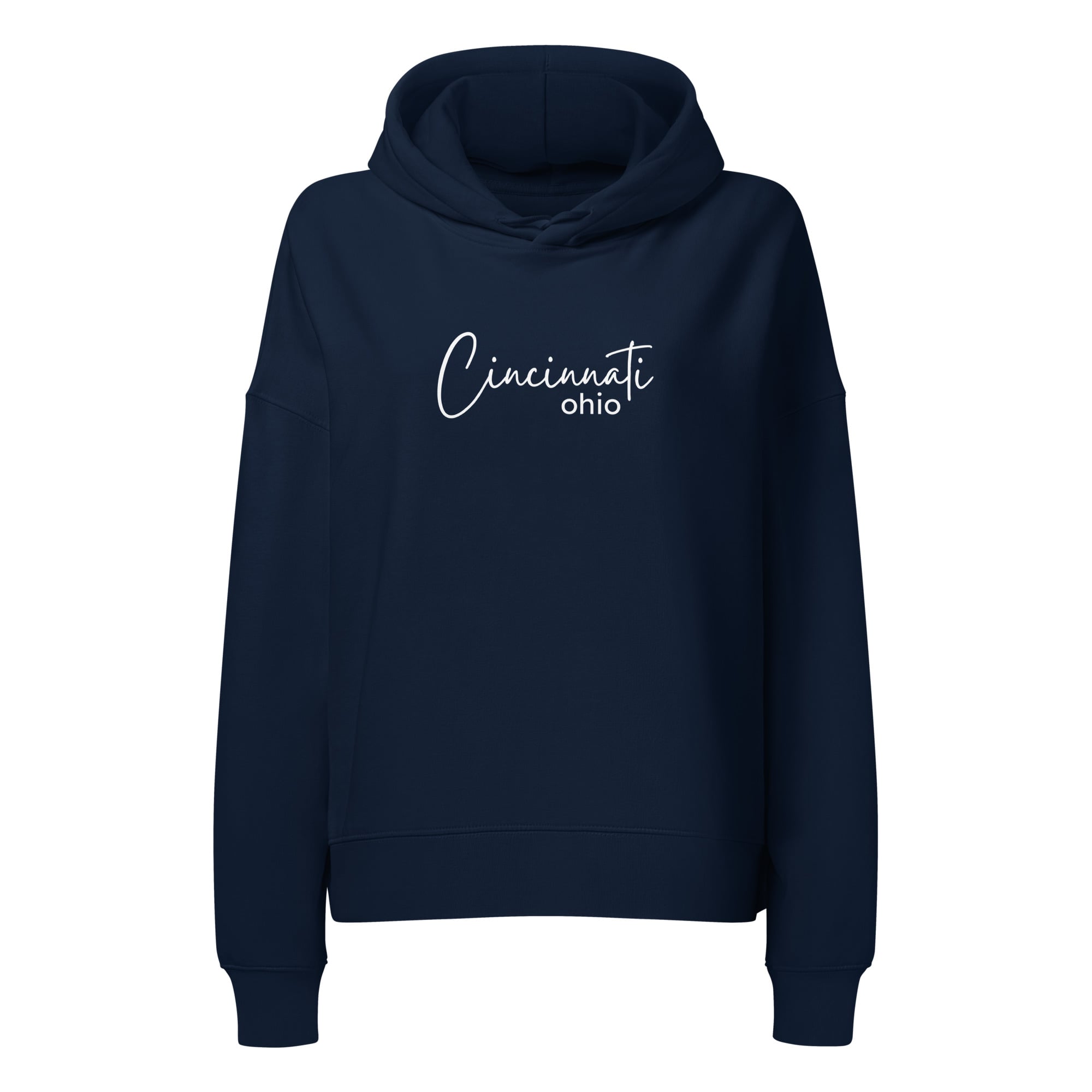 Cincinnati Script Cropped Hoodie