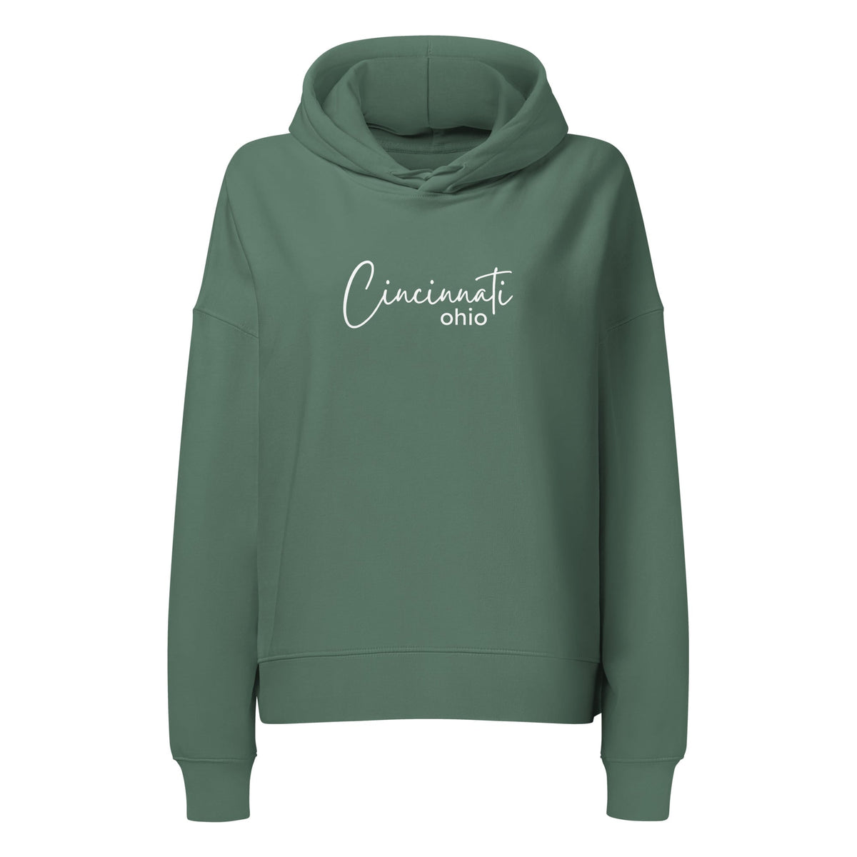 Cincinnati Script Cropped Hoodie