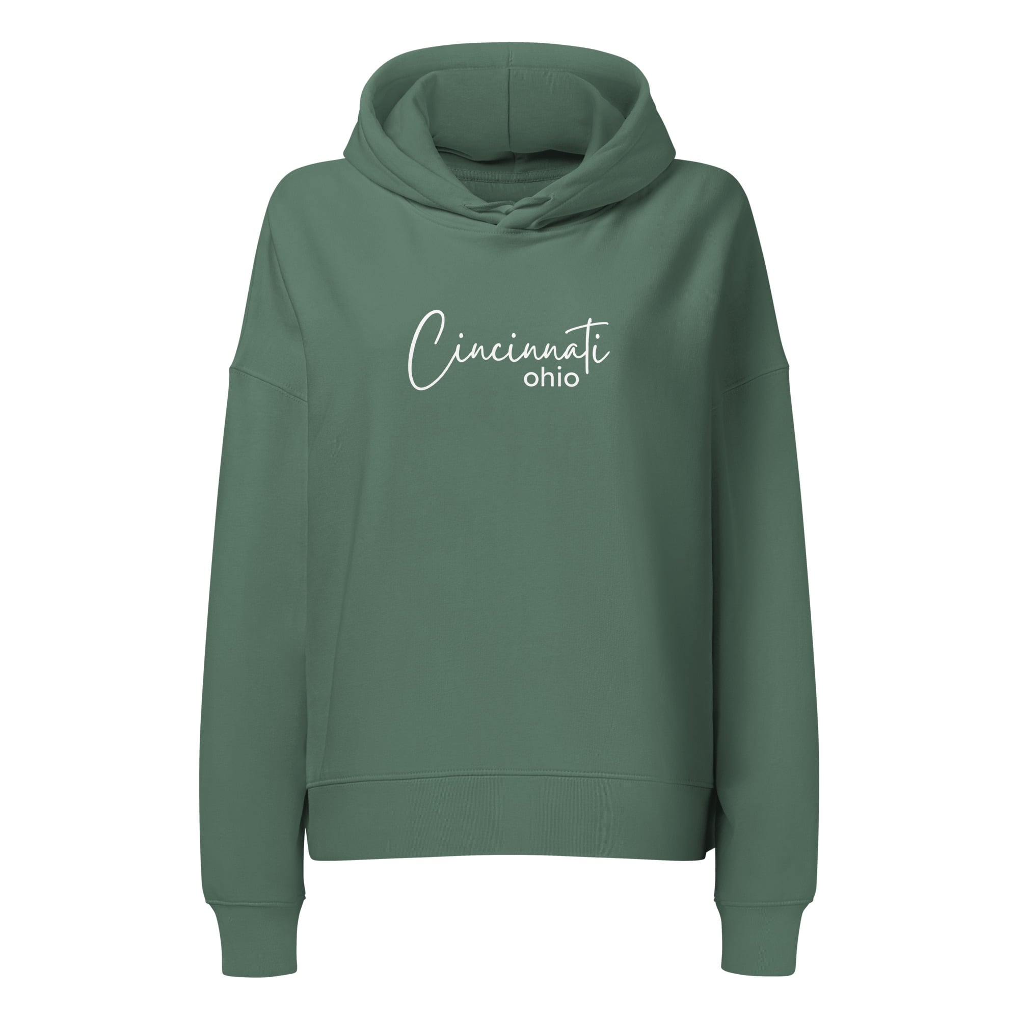 Cincinnati Script Cropped Hoodie