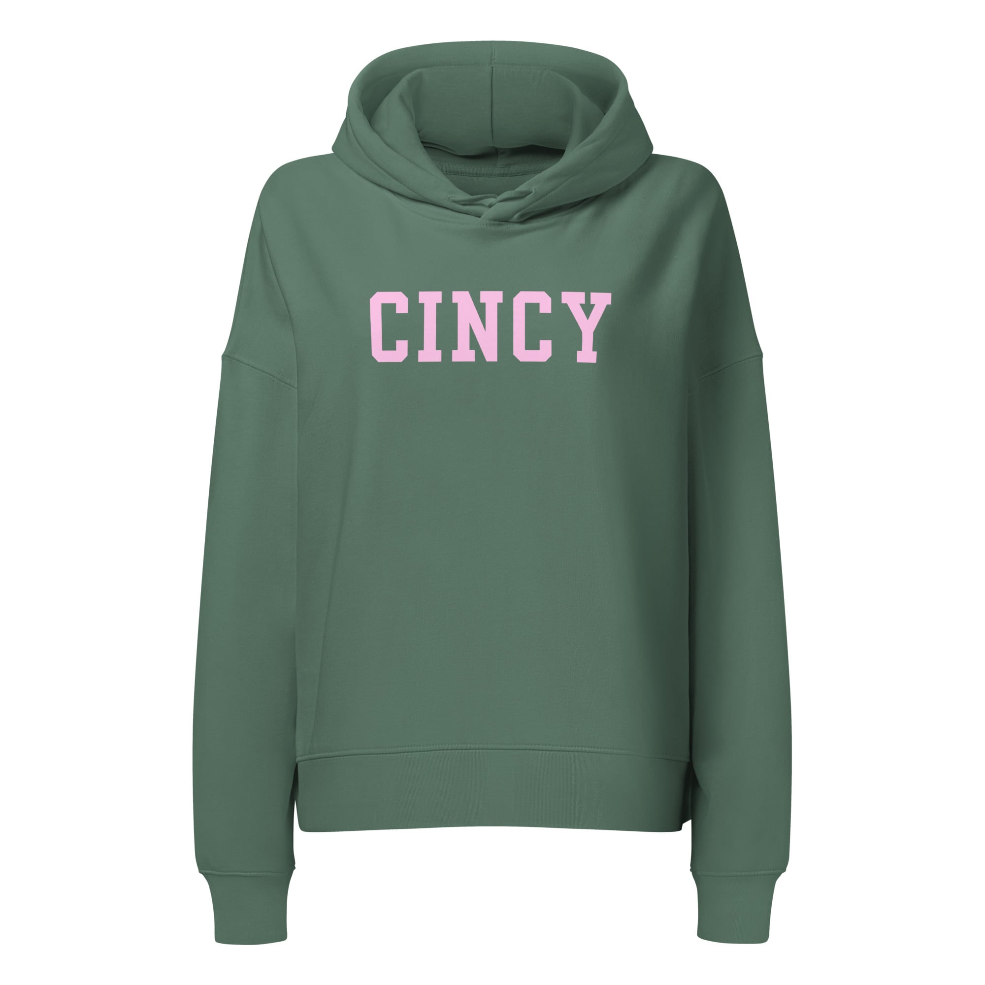 Pink Cincy Cropped Hoodie
