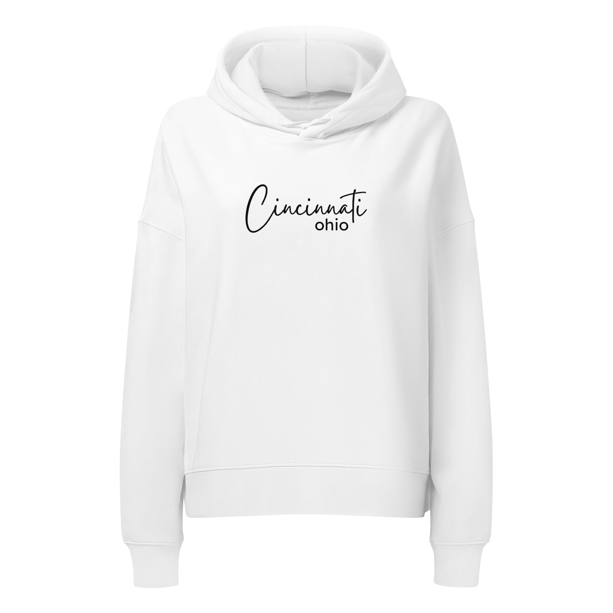 Cincinnati Script Cropped Hoodie